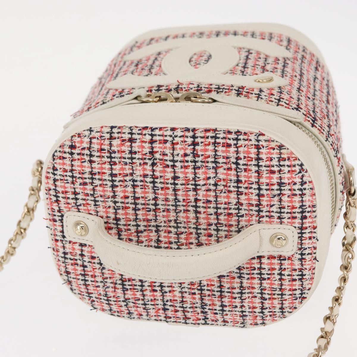 Chanel Chanel CC Mania Vanity Case Tweed with Lambskin Size ONE SIZE - 17 Thumbnail
