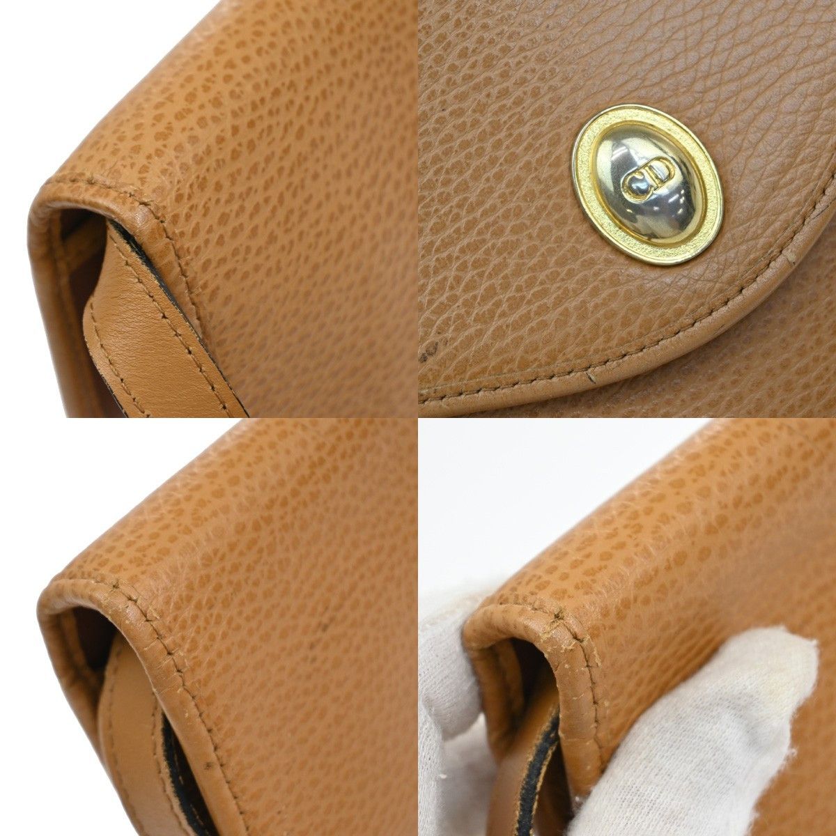 Dior Christian Dior Vintage CD Logo Shoulder Bag Leather Size ONE SIZE - 11 Thumbnail