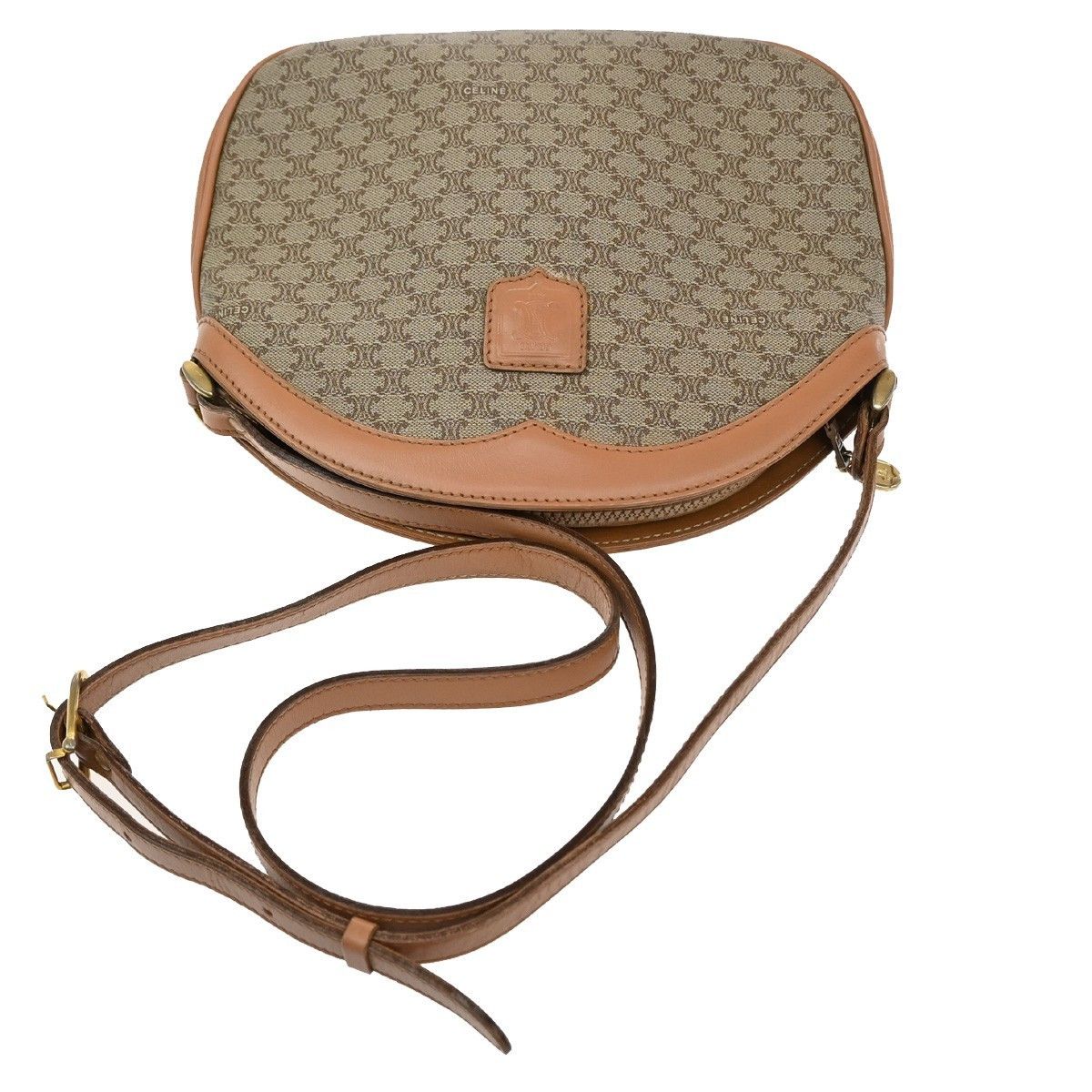 Celine Celine Vintage Macadam Shoulder Bag Canvas and Leather Size ONE SIZE - 8 Thumbnail
