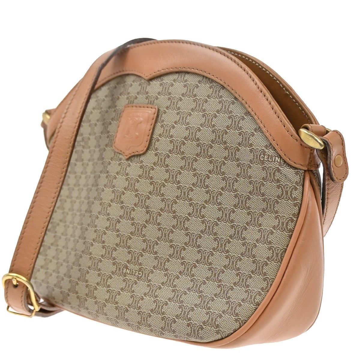 Celine Celine Vintage Macadam Shoulder Bag Canvas and Leather Size ONE SIZE - 3 Thumbnail