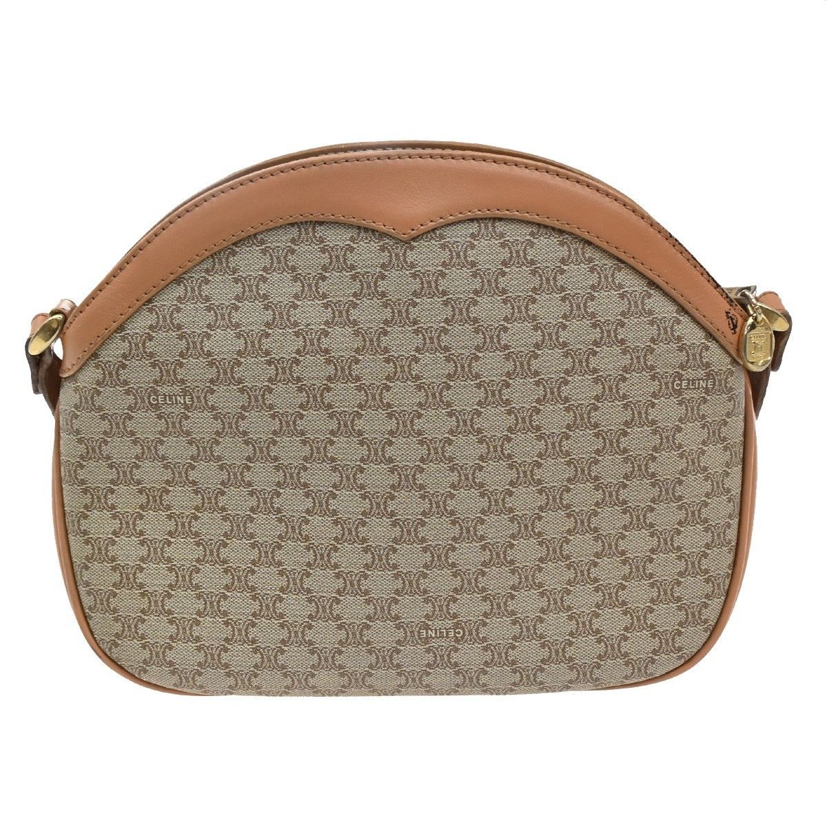 Celine Celine Vintage Macadam Shoulder Bag Canvas and Leather Size ONE SIZE - 2 Thumbnail