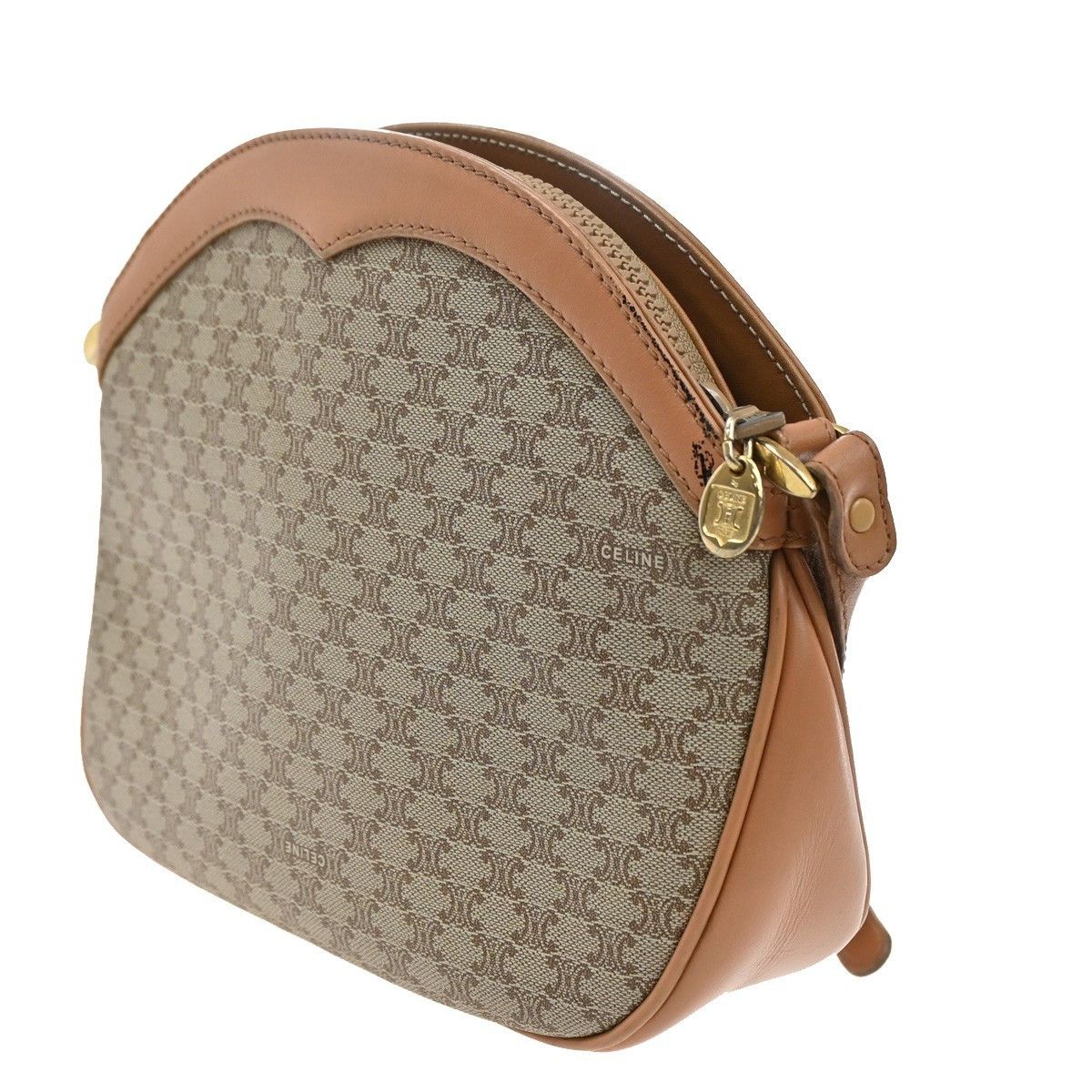 Celine Celine Vintage Macadam Shoulder Bag Canvas and Leather Size ONE SIZE - 4 Thumbnail