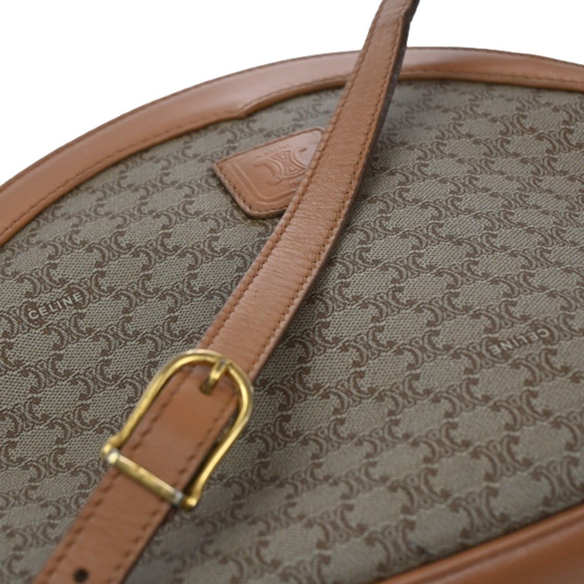 Celine Celine Vintage Macadam Shoulder Bag Canvas and Leather Size ONE SIZE - 11 Thumbnail