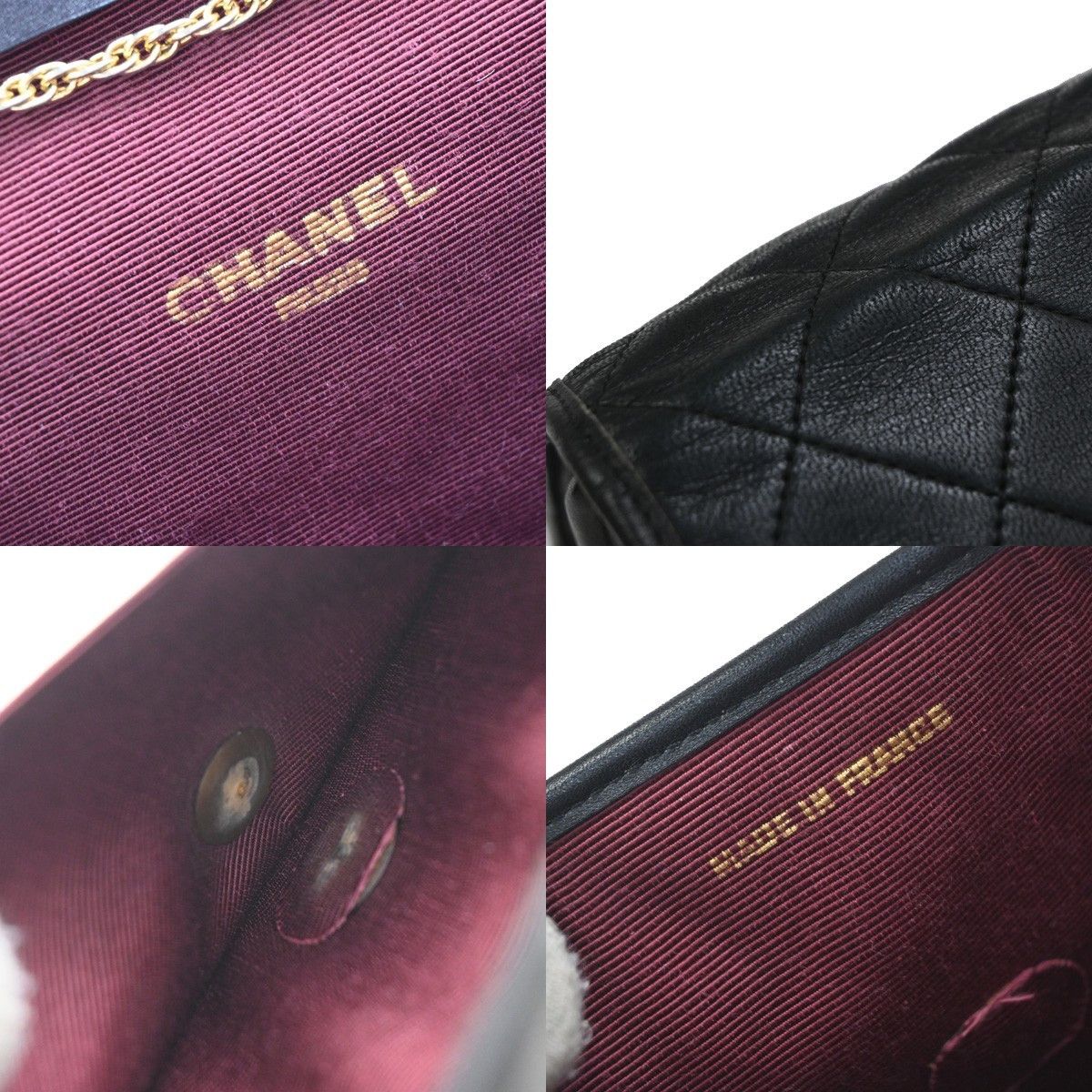 Chanel Chanel Vintage Round Flap Bag Quilted Lambskin Size ONE SIZE - 6 Thumbnail