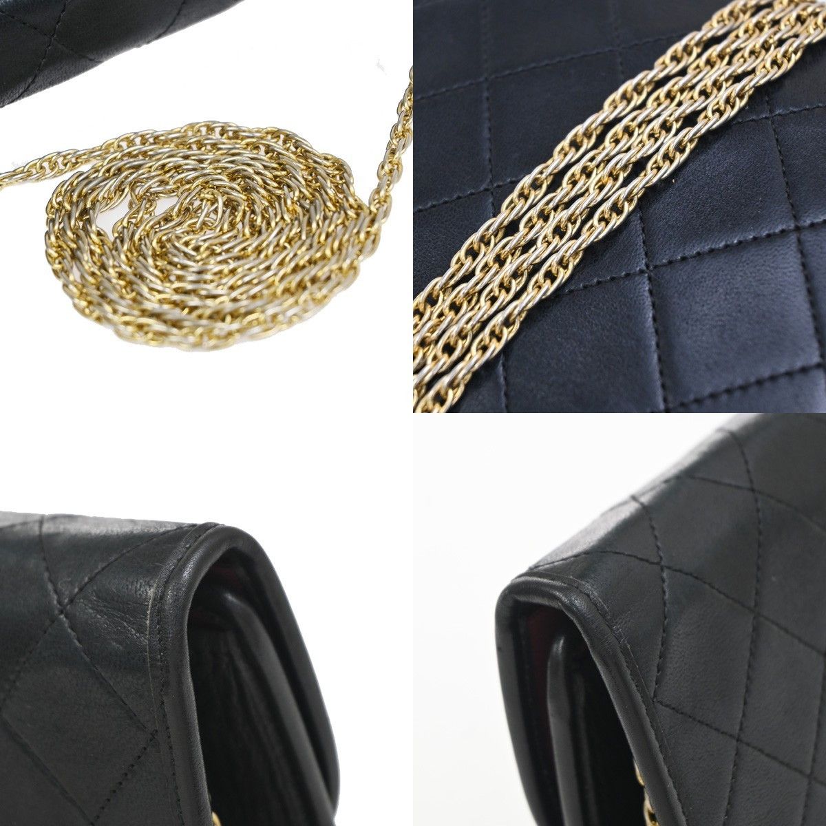 Chanel Chanel Vintage Round Flap Bag Quilted Lambskin Size ONE SIZE - 9 Thumbnail