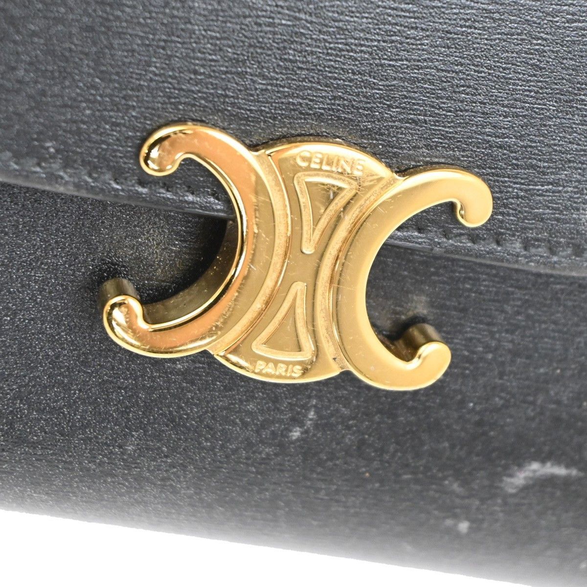 Celine Celine Triomphe Trifold Wallet Leather Size ONE SIZE - 8 Thumbnail