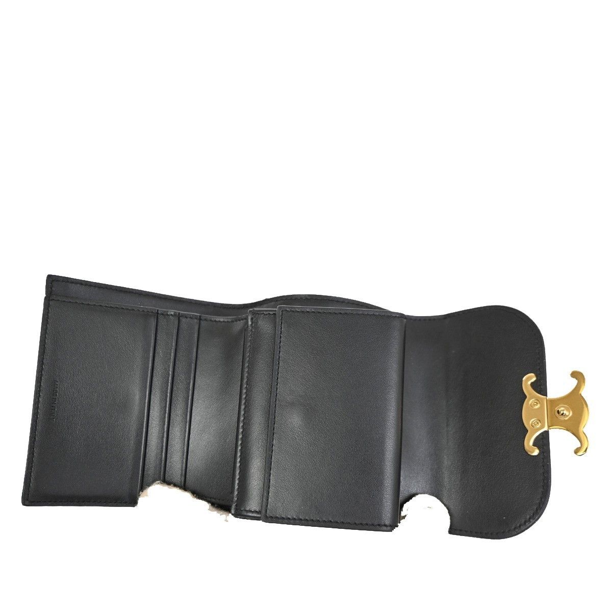 Celine Celine Triomphe Trifold Wallet Leather Size ONE SIZE - 10 Thumbnail