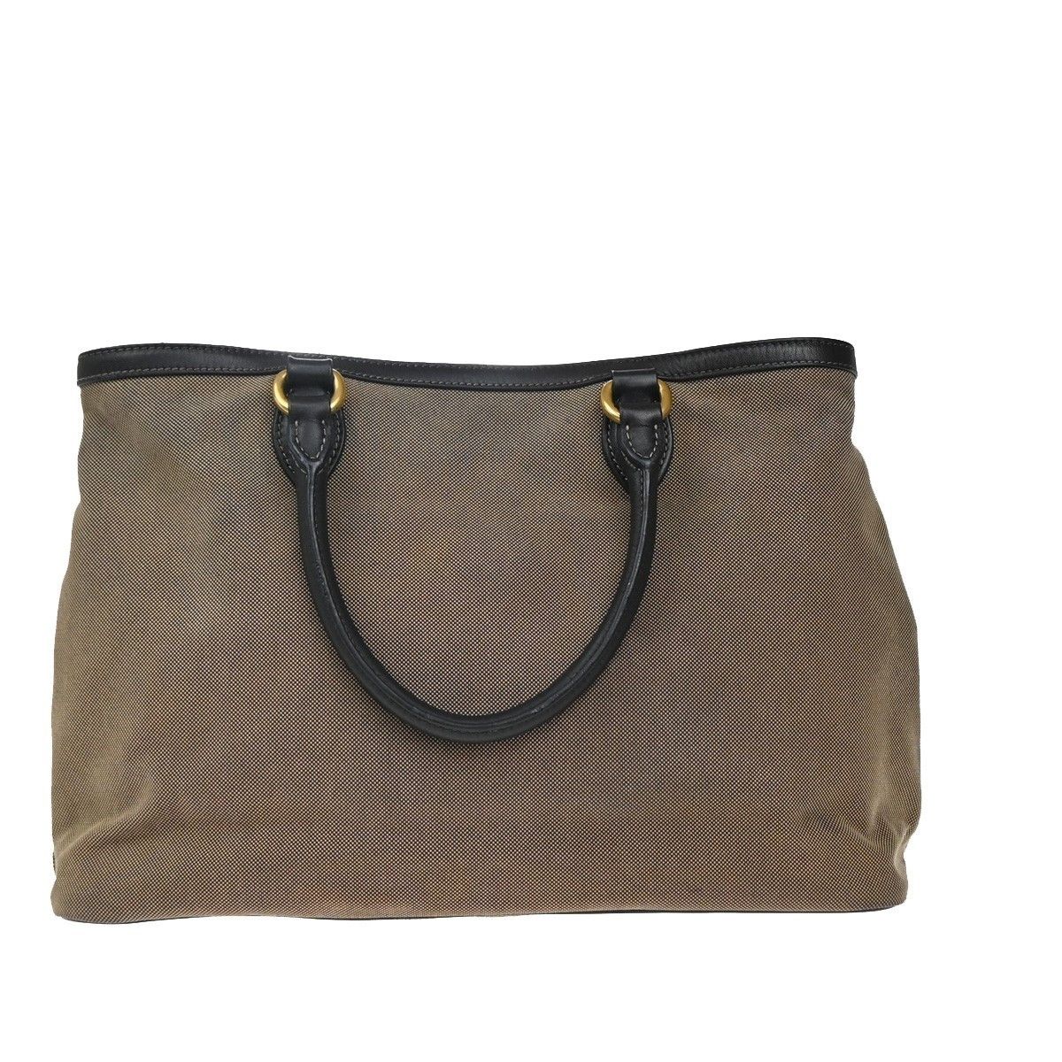 Prada Prada Logo Convertible Tote Canvas with Leather Size ONE SIZE - 2 Thumbnail