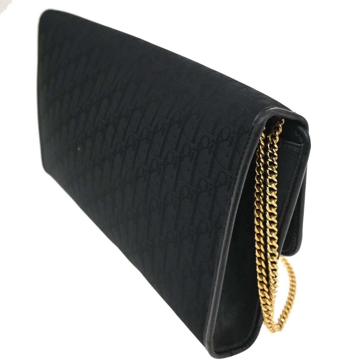 Dior Christian Dior Vintage Chain Flap Shoulder Bag Diorissimo Canvas Size ONE SIZE - 4 Thumbnail