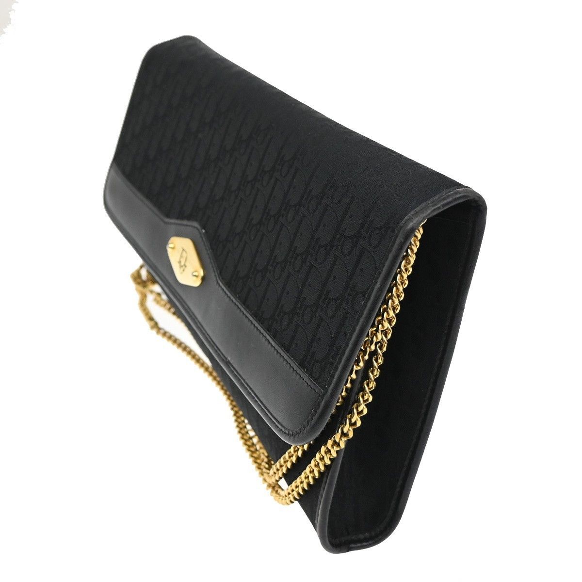 Dior Christian Dior Vintage Chain Flap Shoulder Bag Diorissimo Canvas Size ONE SIZE - 3 Thumbnail