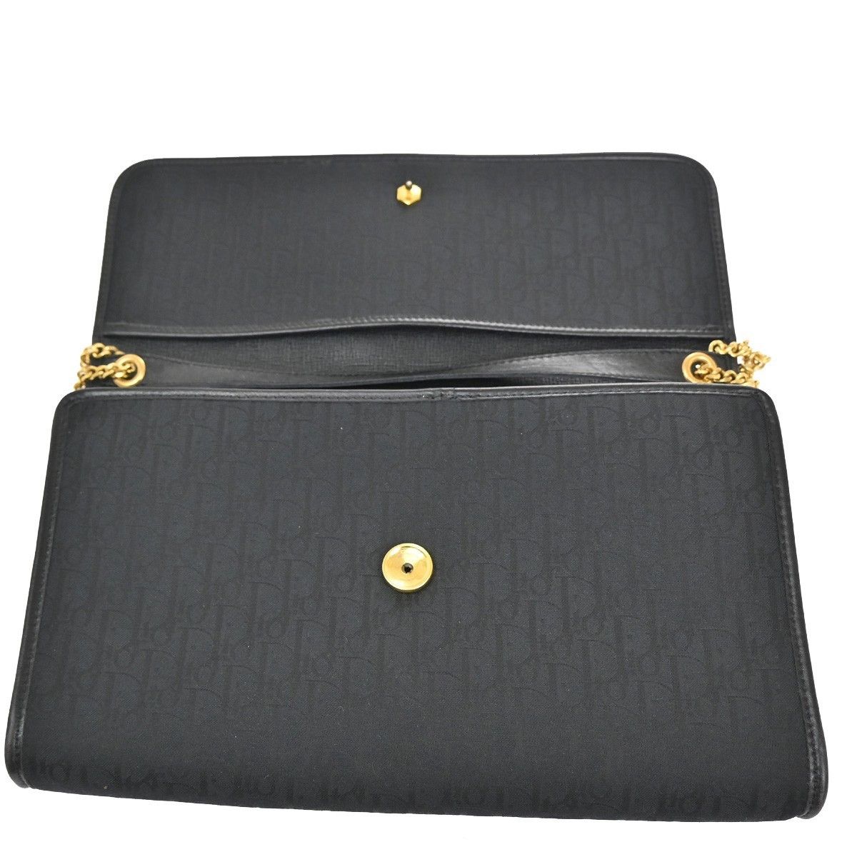 Dior Christian Dior Vintage Chain Flap Shoulder Bag Diorissimo Canvas Size ONE SIZE - 14 Thumbnail