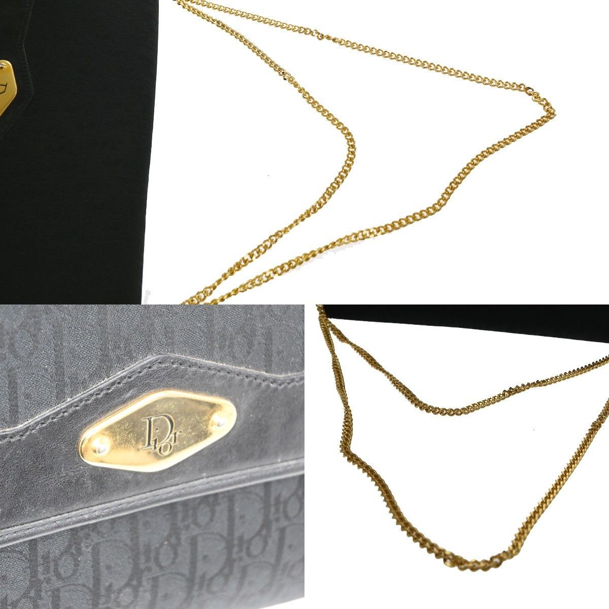 Dior Christian Dior Vintage Chain Flap Shoulder Bag Diorissimo Canvas Size ONE SIZE - 11 Thumbnail