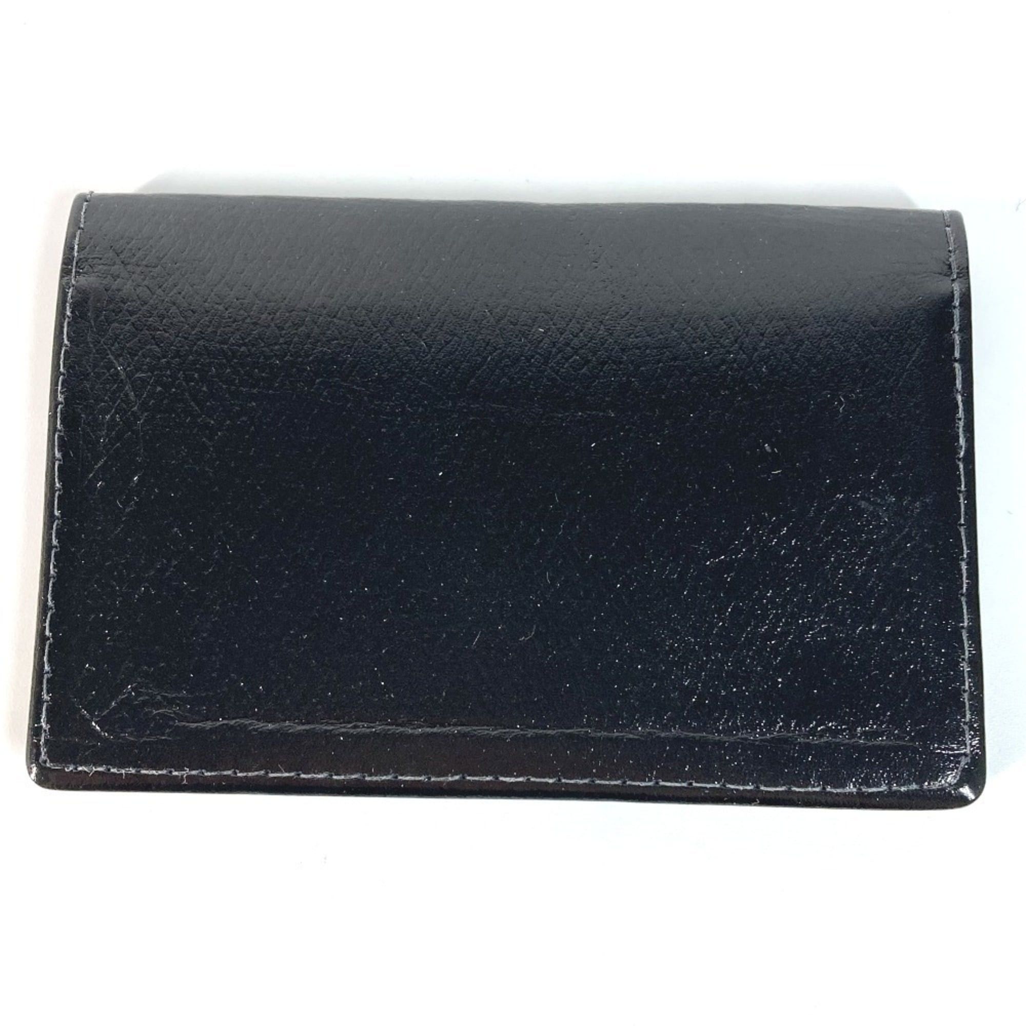 Tiffany & Co. TIFFANY & Co. Tiffany Logo Business Card Holder/Pass Case, Bifold Leather, Men's, Black Size ONE SIZE - 2 Thumbnail