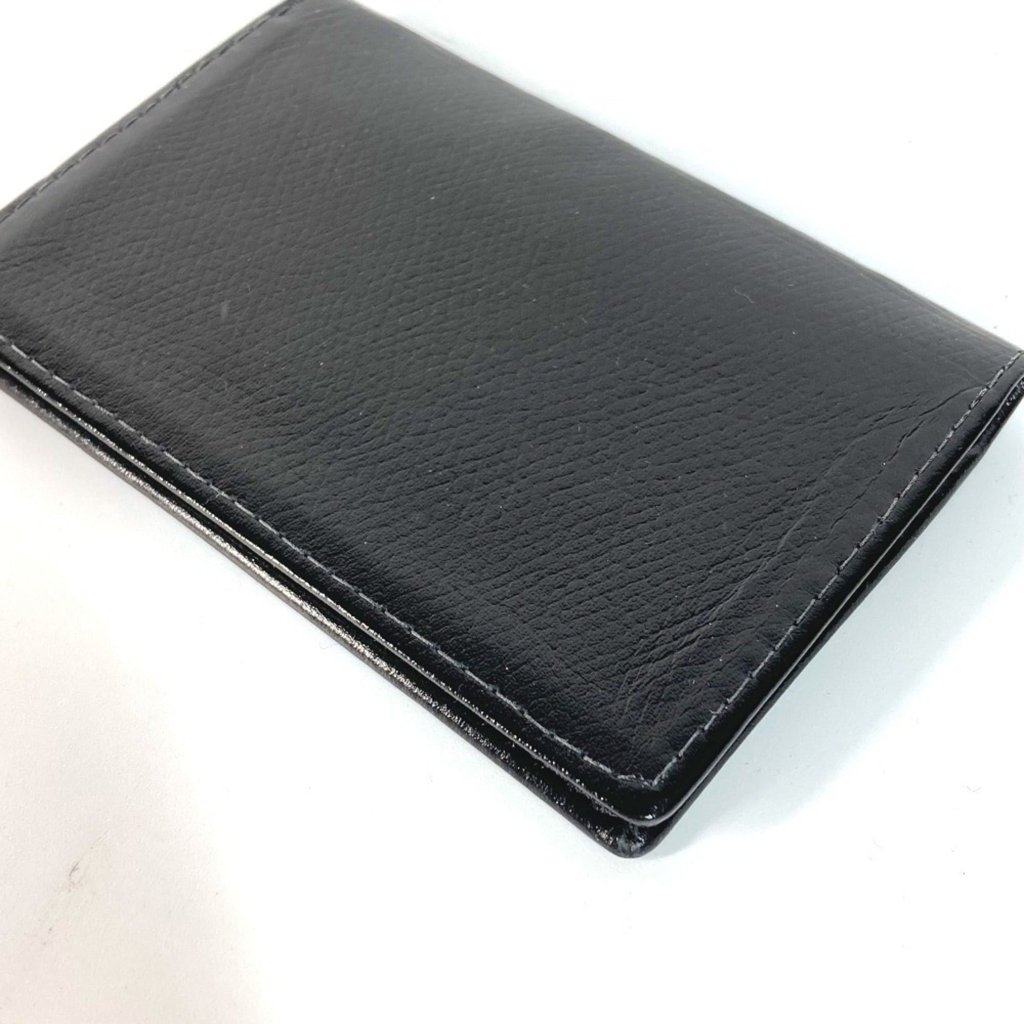 Tiffany & Co. TIFFANY & Co. Tiffany Logo Business Card Holder/Pass Case, Bifold Leather, Men's, Black Size ONE SIZE - 4 Thumbnail
