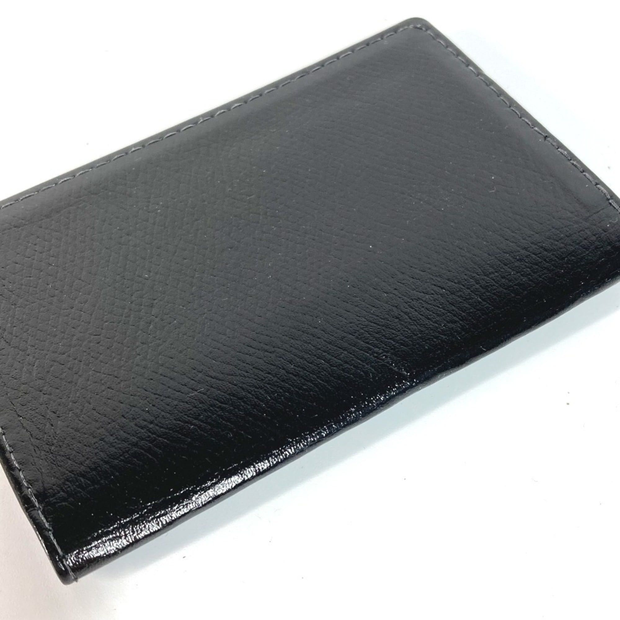 Tiffany & Co. TIFFANY & Co. Tiffany Logo Business Card Holder/Pass Case, Bifold Leather, Men's, Black Size ONE SIZE - 7 Thumbnail