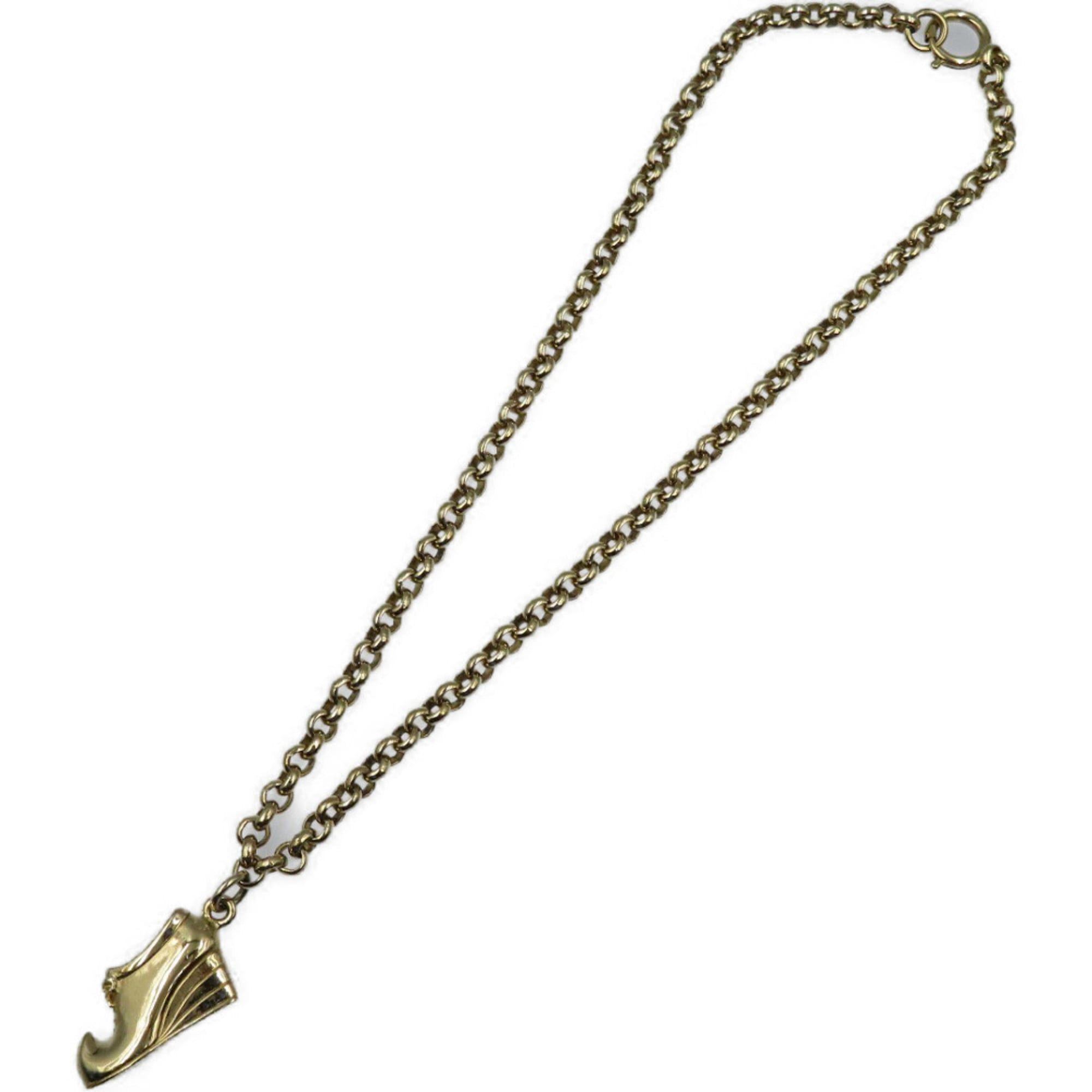 Salvatore Ferragamo Excellent condition Salvatore Ferragamo vintage metal gold shoe motif necklace 0053 Size ONE SIZE - 2 Thumbnail