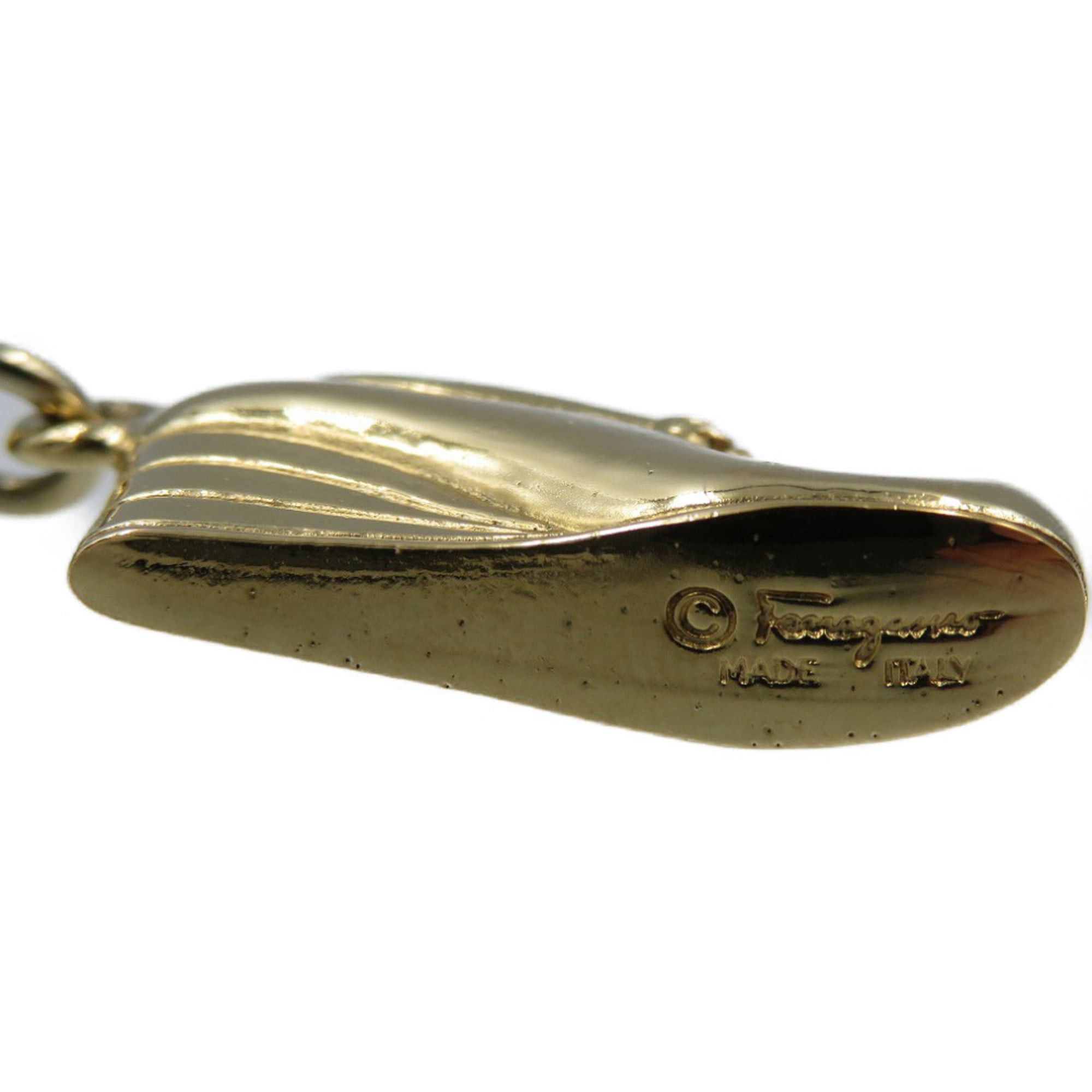 Salvatore Ferragamo Excellent condition Salvatore Ferragamo vintage metal gold shoe motif necklace 0053 Size ONE SIZE - 6 Thumbnail
