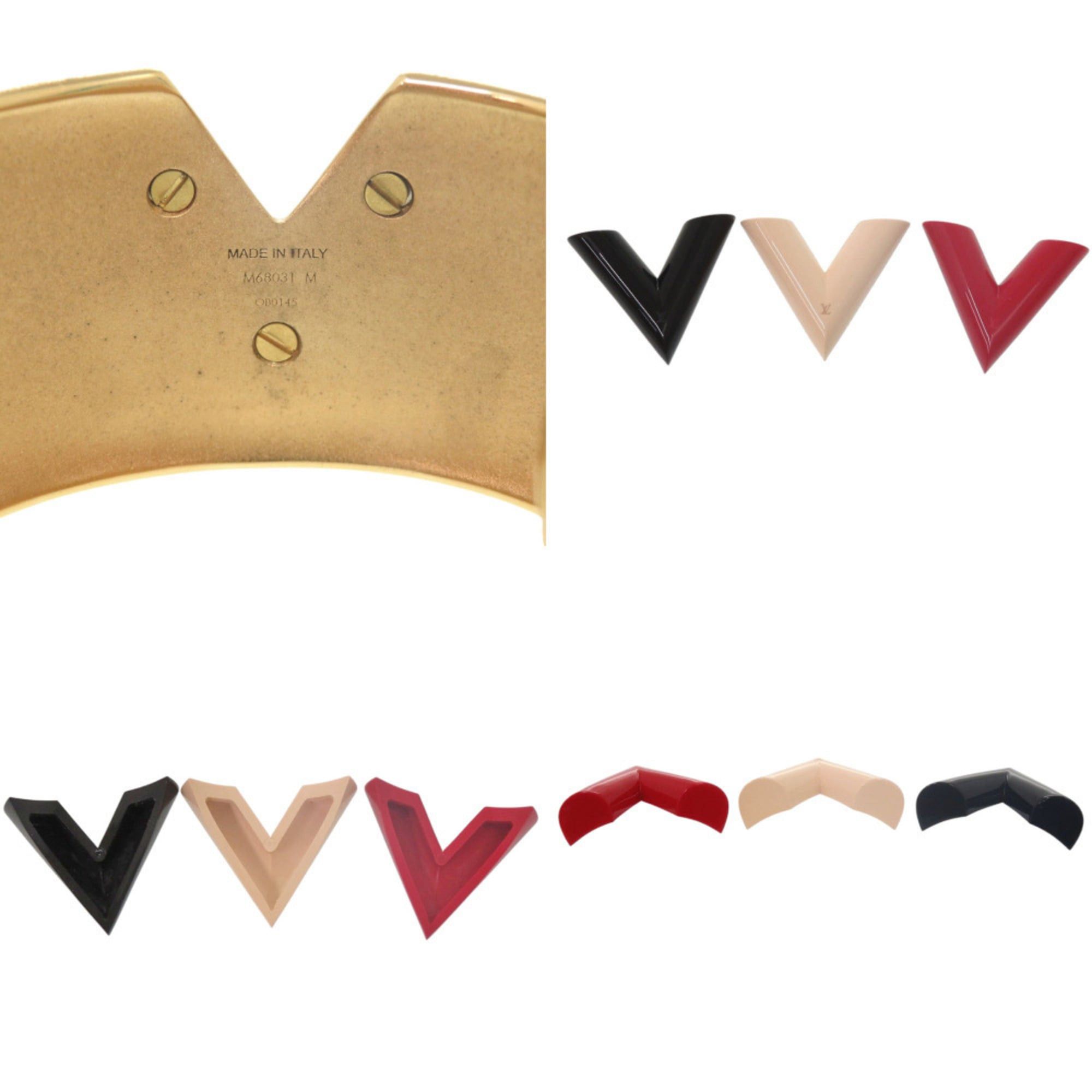 Louis Vuitton Excellent condition Louis Vuitton Essential V Colorama Cuff Bangle M68031 Metal Gold Bracelet LV 2081 LOUIS VUITTON Size ONE SIZE - 6 Thumbnail