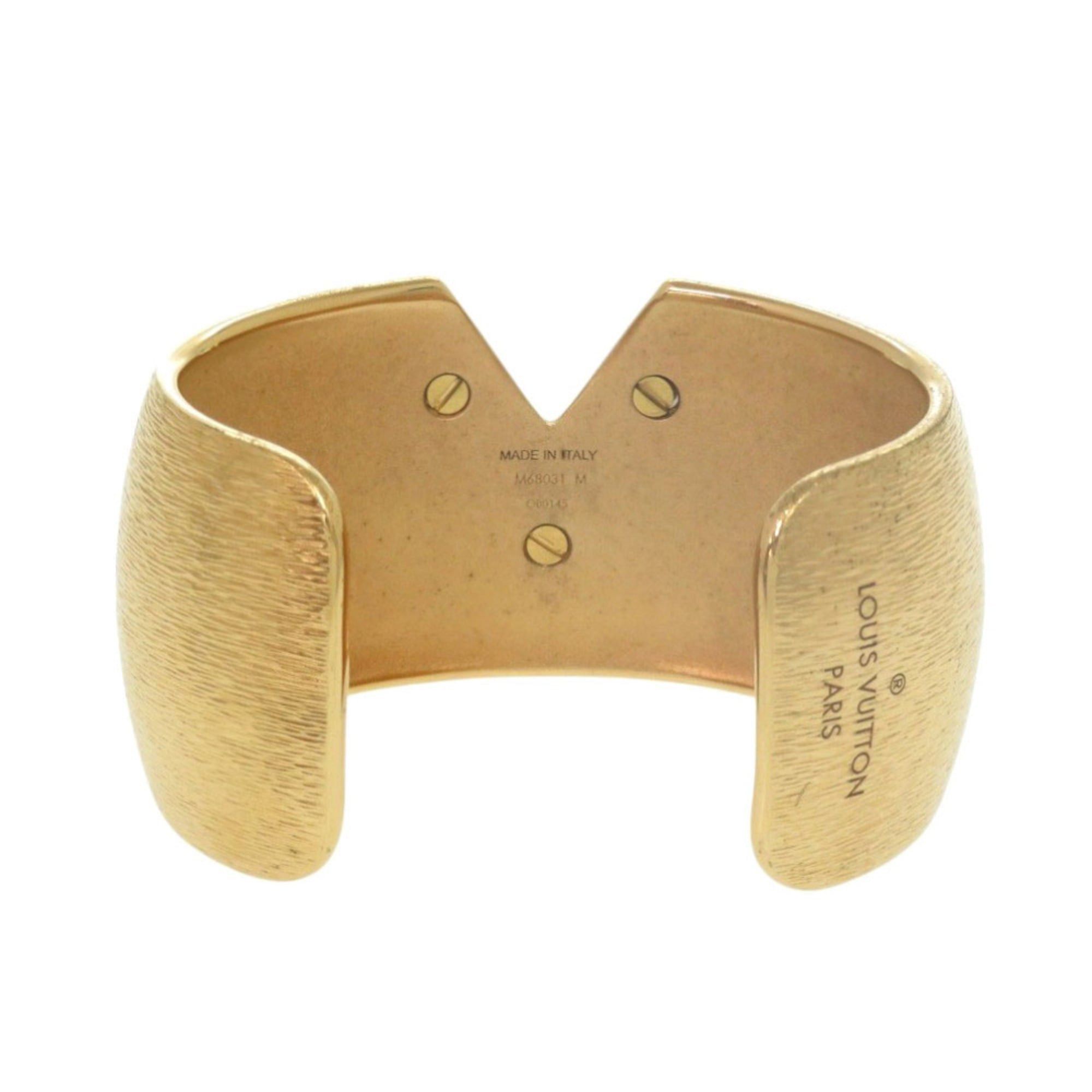 Louis Vuitton Excellent condition Louis Vuitton Essential V Colorama Cuff Bangle M68031 Metal Gold Bracelet LV 2081 LOUIS VUITTON Size ONE SIZE - 4 Thumbnail