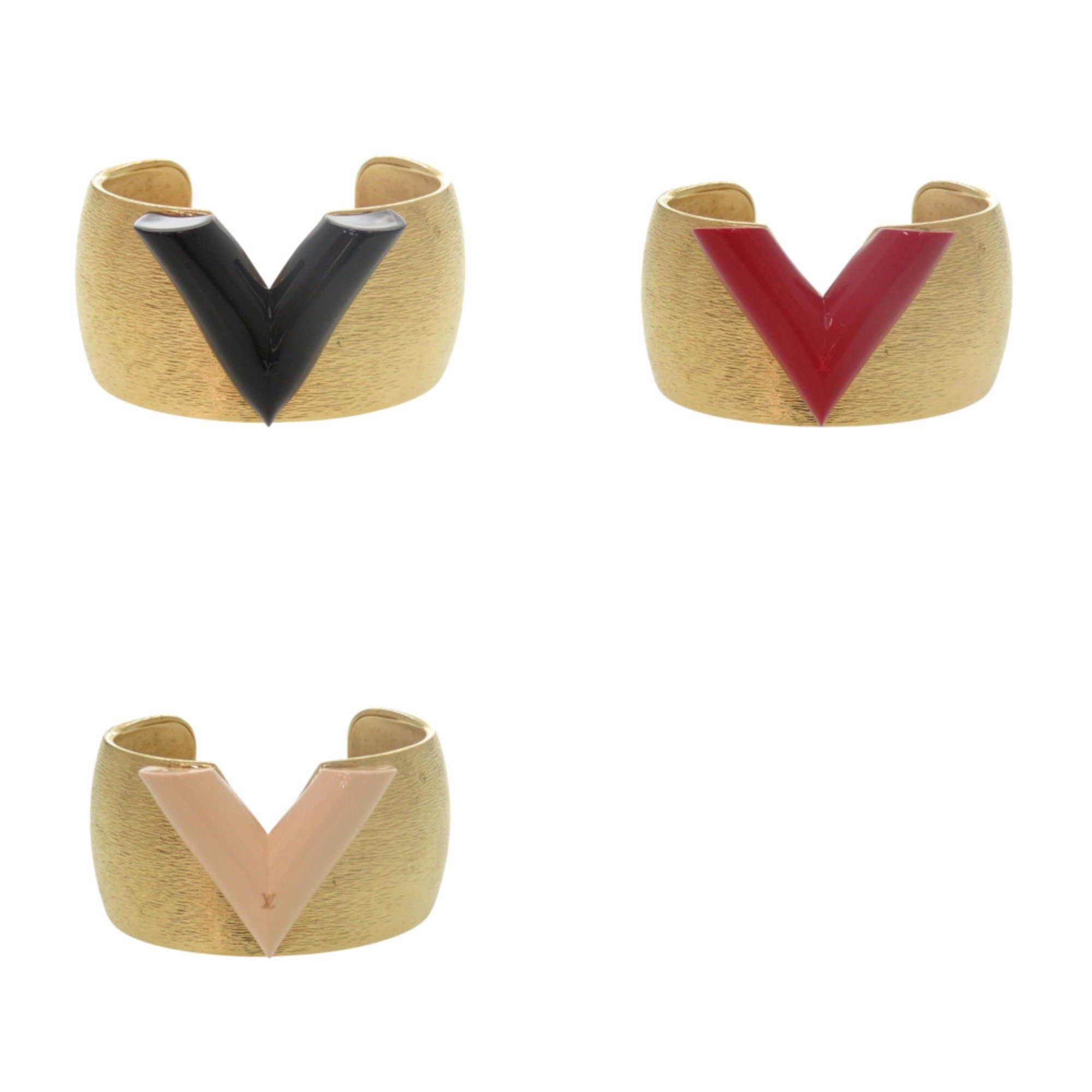Louis Vuitton Excellent condition Louis Vuitton Essential V Colorama Cuff Bangle M68031 Metal Gold Bracelet LV 2081 LOUIS VUITTON Size ONE SIZE - 7 Thumbnail