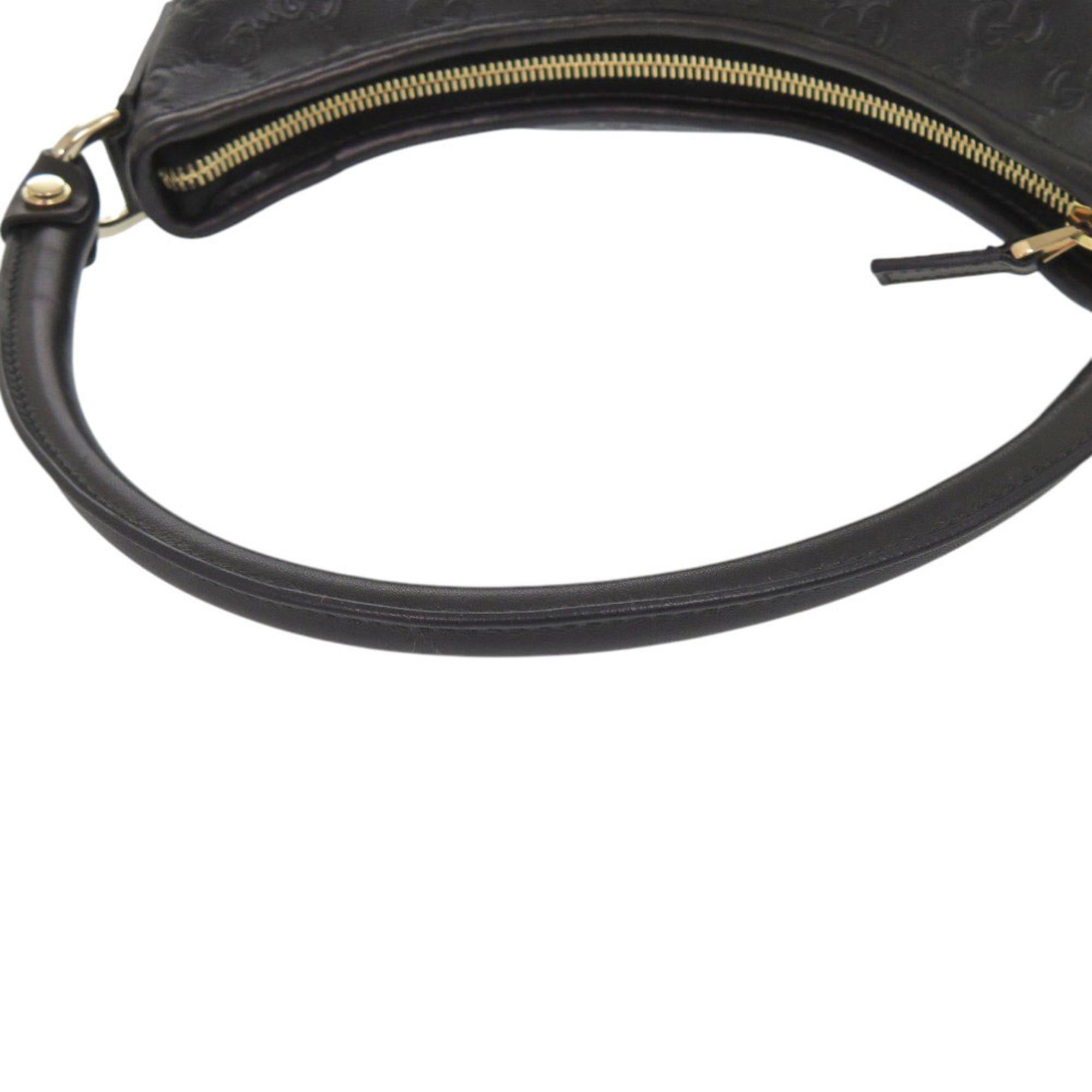 Gucci Like new Gucci Abbey Guccissima 13078 one-shoulder bag in black leather. 0282 GUCCI Size ONE SIZE - 5 Thumbnail