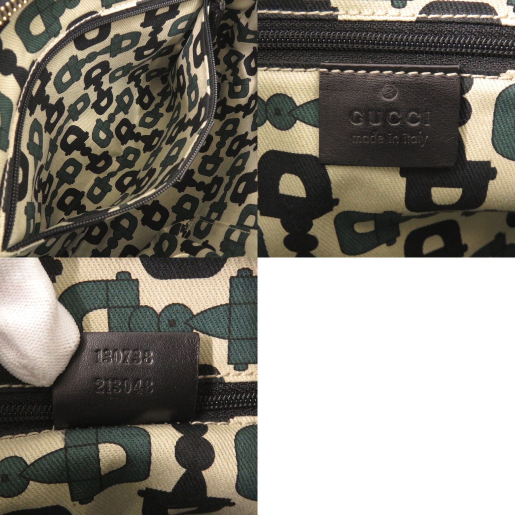 Gucci Like new Gucci Abbey Guccissima 13078 one-shoulder bag in black leather. 0282 GUCCI Size ONE SIZE - 7 Thumbnail