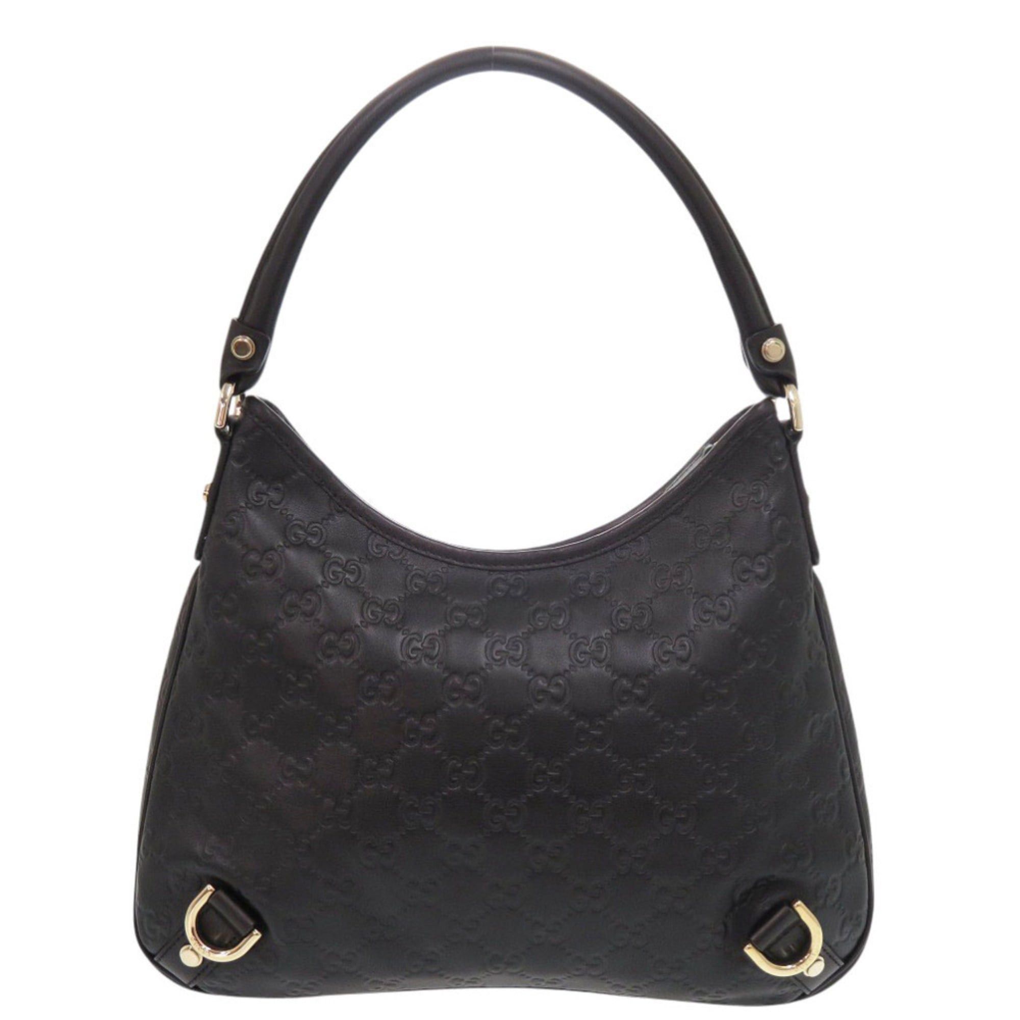 Gucci Like new Gucci Abbey Guccissima 13078 one-shoulder bag in black leather. 0282 GUCCI Size ONE SIZE - 2 Thumbnail