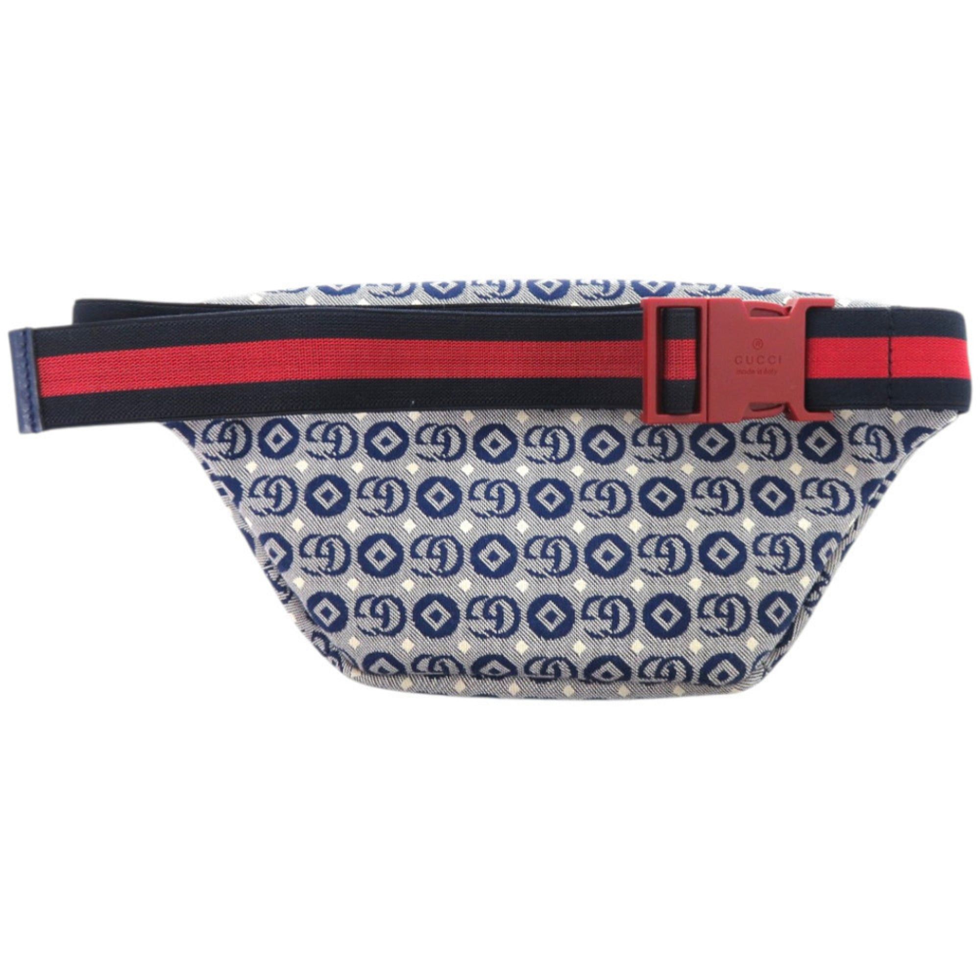 Gucci Like new Gucci children's star waist pouch 502095, canvas and leather, blue, 1584 GUCCI Size ONE SIZE - 2 Thumbnail