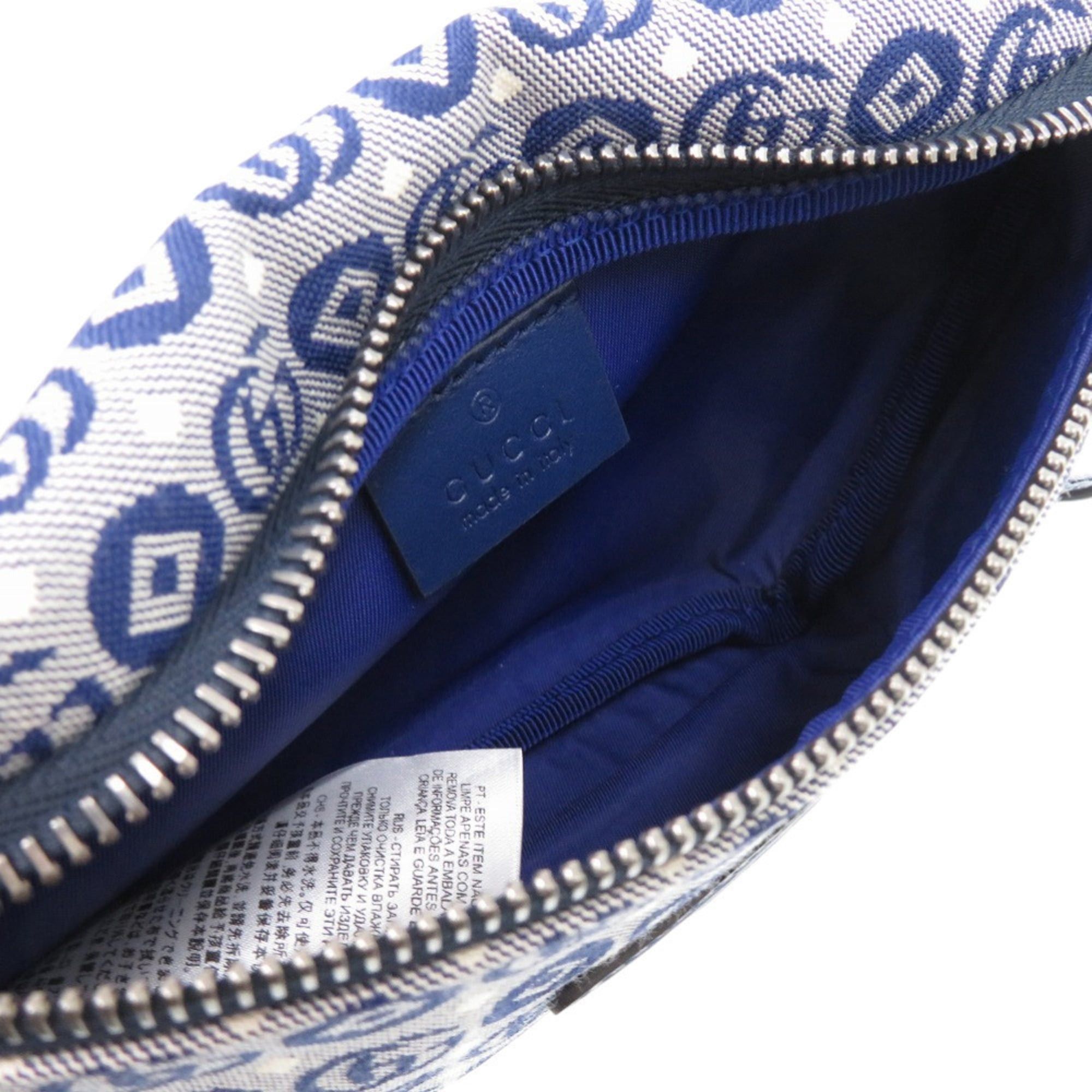 Gucci Like new Gucci children's star waist pouch 502095, canvas and leather, blue, 1584 GUCCI Size ONE SIZE - 6 Thumbnail