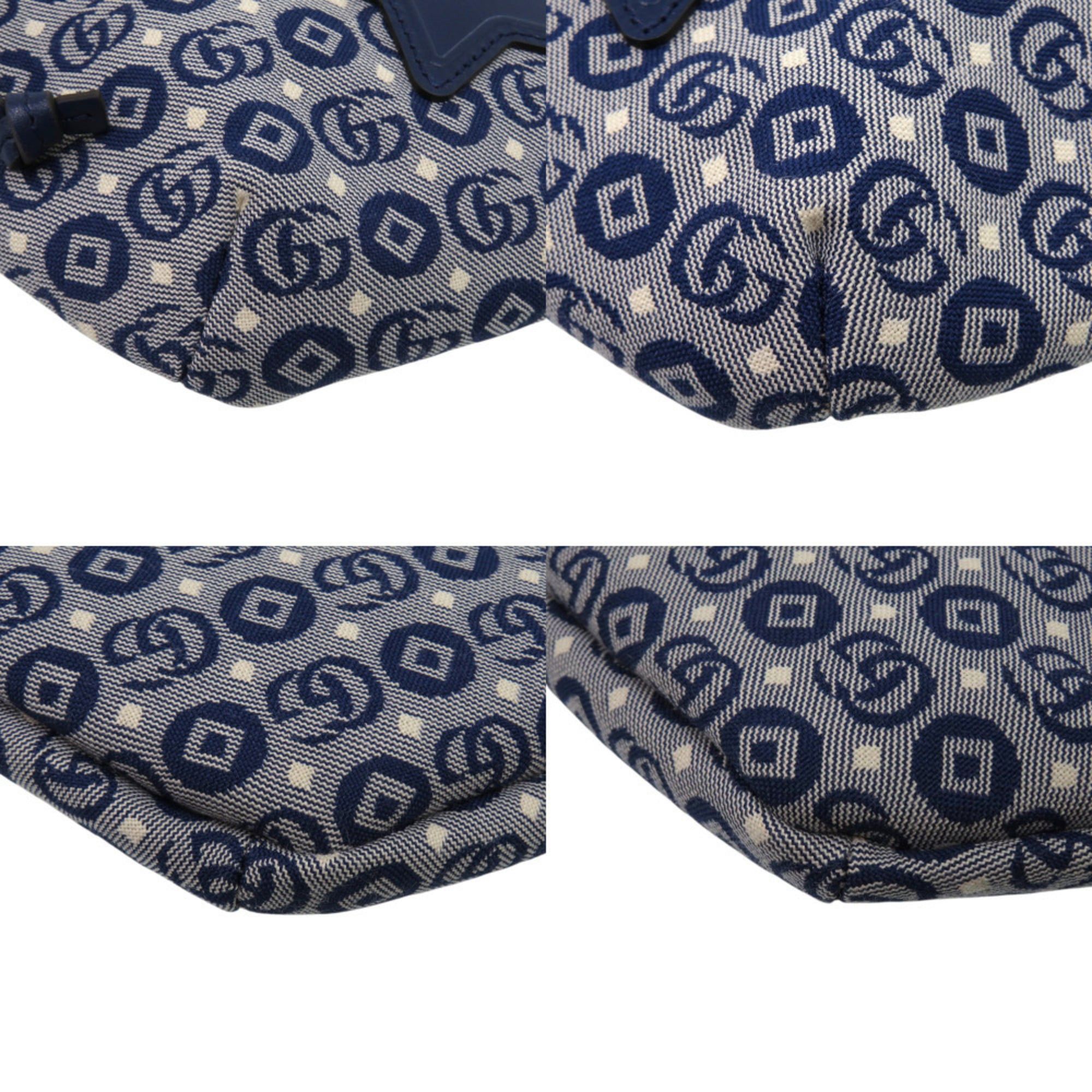 Gucci Like new Gucci children's star waist pouch 502095, canvas and leather, blue, 1584 GUCCI Size ONE SIZE - 5 Thumbnail
