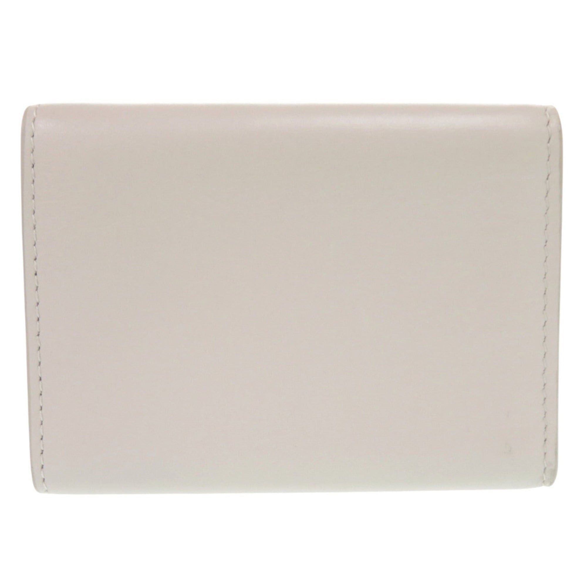 Bottega Veneta Like new Bottega Veneta Leggero Compact Wallet 515385 in calfskin BIANCO MIST ivory tri-fold wallet 2084 BOTTEGAVENETA Size ONE SIZE - 2 Thumbnail