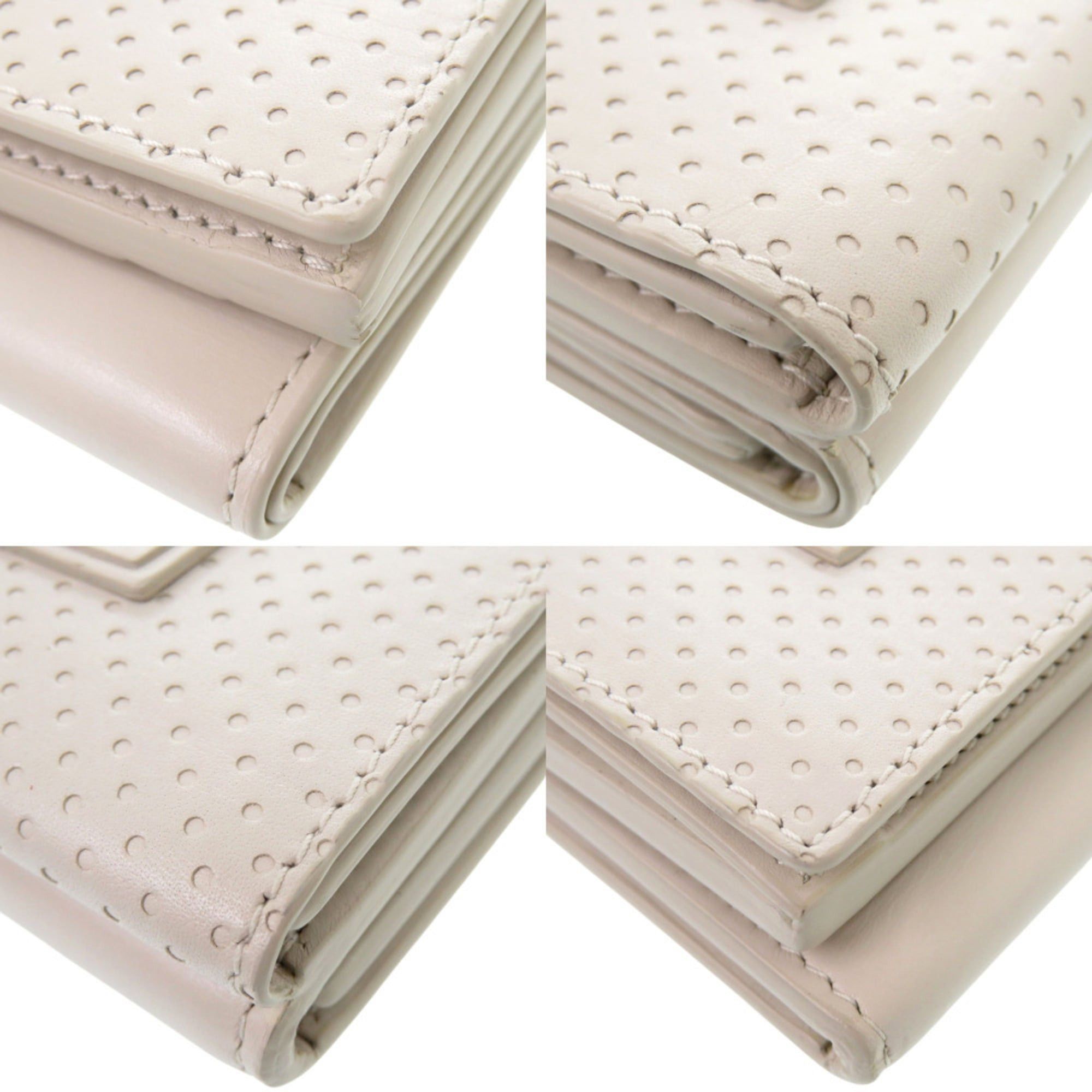 Bottega Veneta Like new Bottega Veneta Leggero Compact Wallet 515385 in calfskin BIANCO MIST ivory tri-fold wallet 2084 BOTTEGAVENETA Size ONE SIZE - 8 Thumbnail