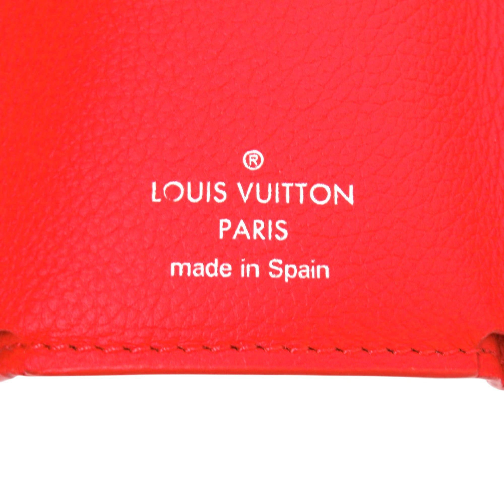 Louis Vuitton Like new Louis Vuitton Portefeuille Rock Mini M67860 Leather Red Tri-fold Wallet LV 1671 LOUIS VUITTON Size ONE SIZE - 9 Thumbnail