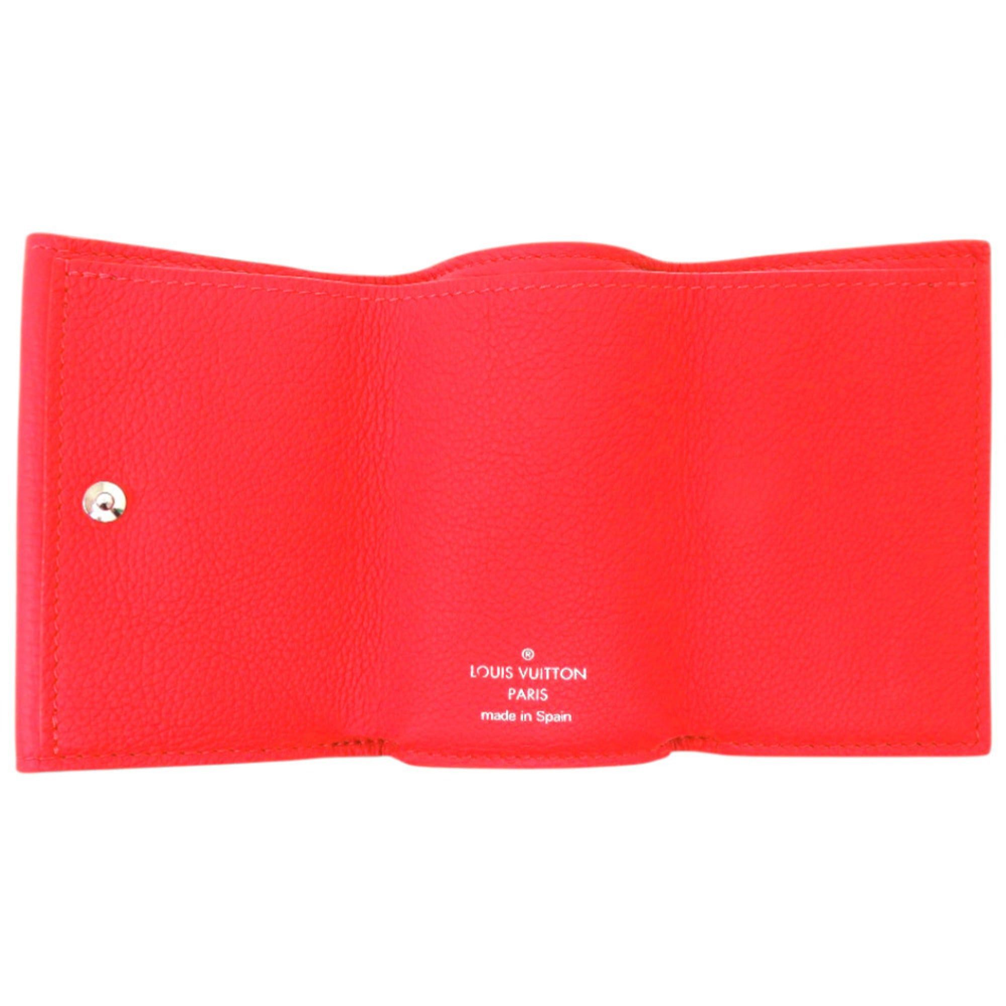 Louis Vuitton Like new Louis Vuitton Portefeuille Rock Mini M67860 Leather Red Tri-fold Wallet LV 1671 LOUIS VUITTON Size ONE SIZE - 7 Thumbnail