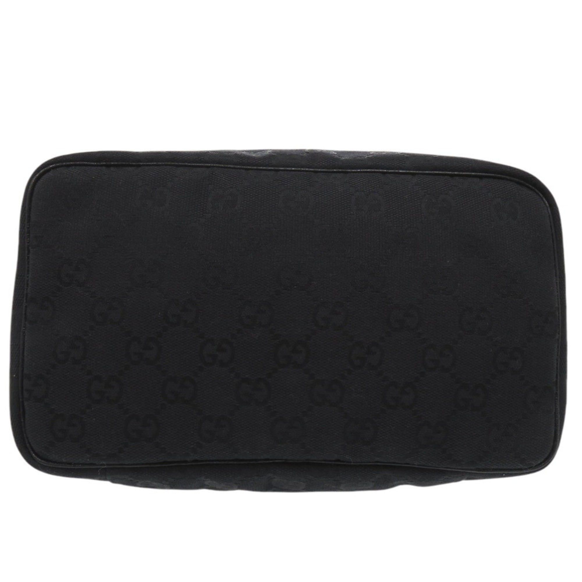 Gucci Excellent condition Gucci GG vanity bag, makeup pouch, cosmetic pouch 124540, canvas, black, 0643 GUCCI Size ONE SIZE - 3 Thumbnail