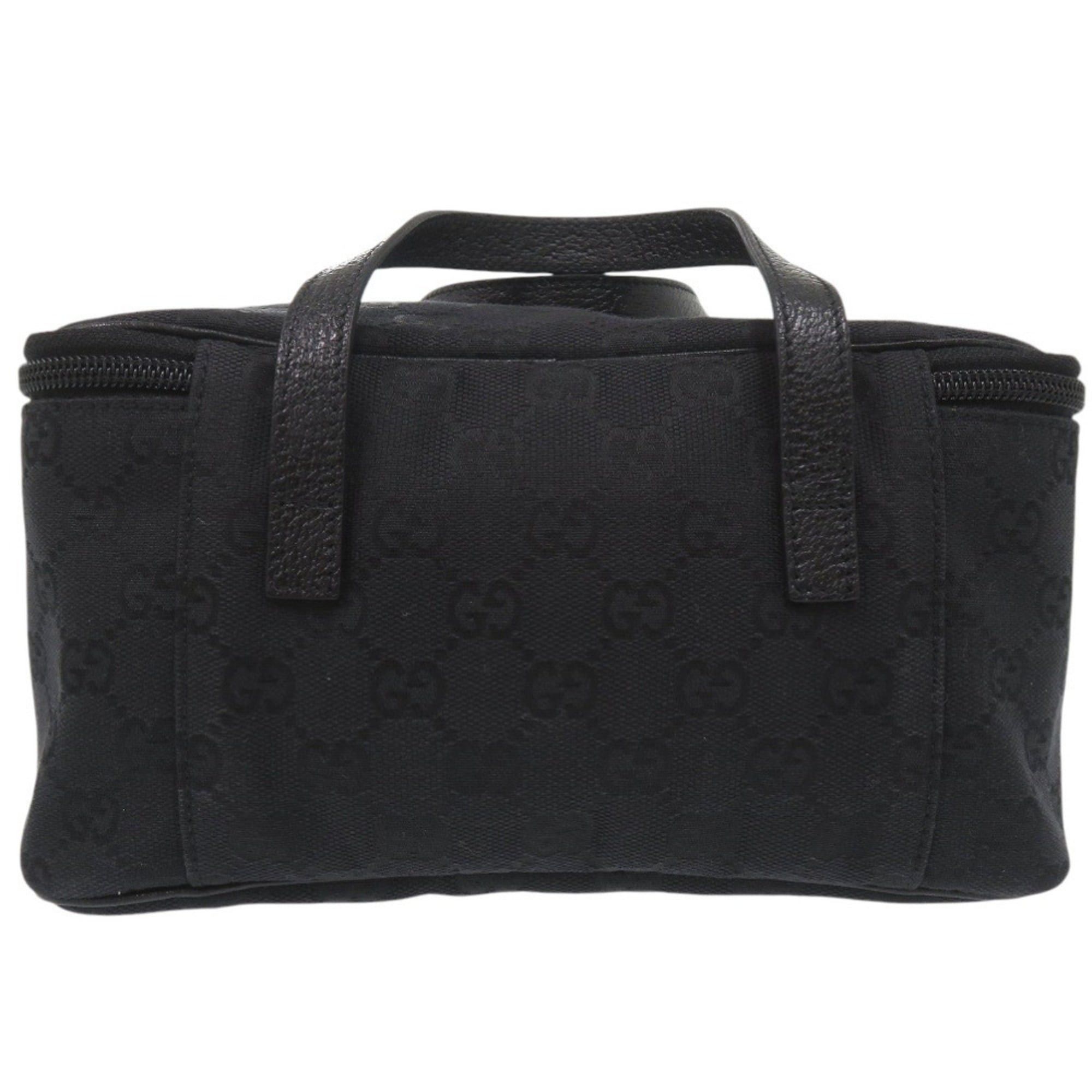Gucci Excellent condition Gucci GG vanity bag, makeup pouch, cosmetic pouch 124540, canvas, black, 0643 GUCCI Size ONE SIZE - 2 Thumbnail