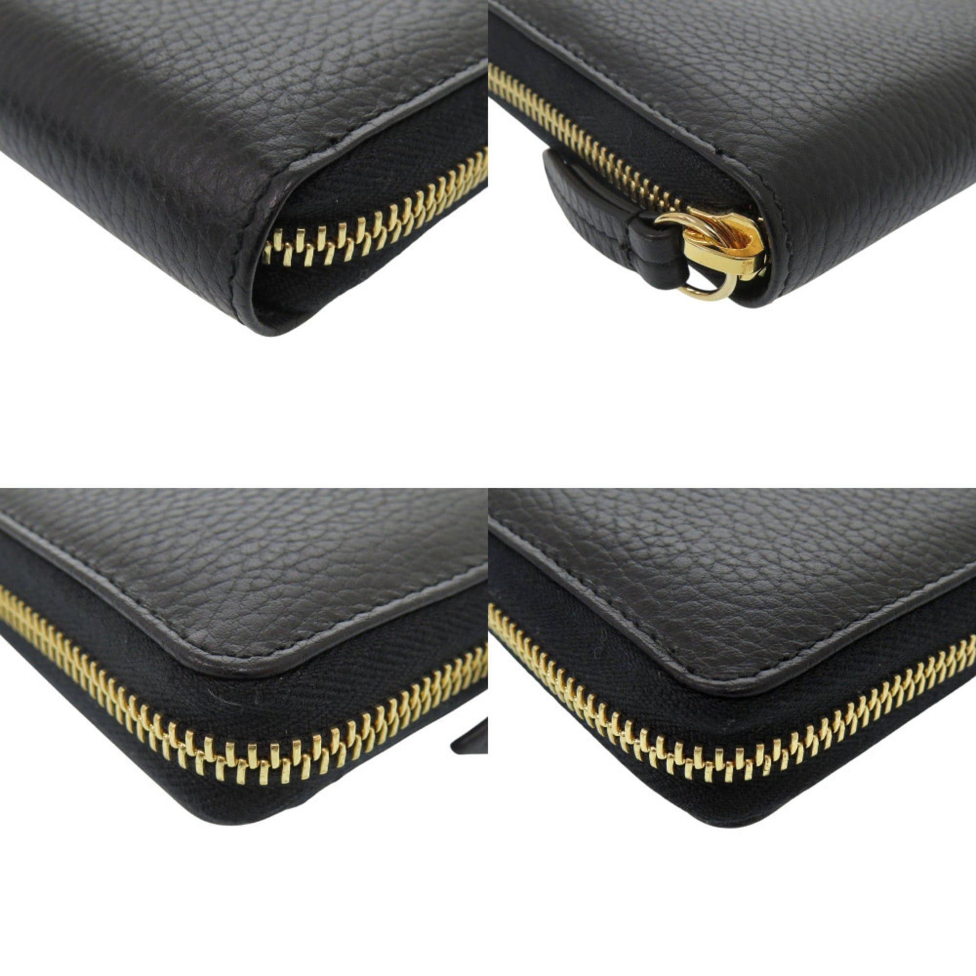 Gucci Like new Gucci GG Marmont zip-around wallet 456117 in black leather. 1001 GUCCI Size ONE SIZE - 4 Thumbnail
