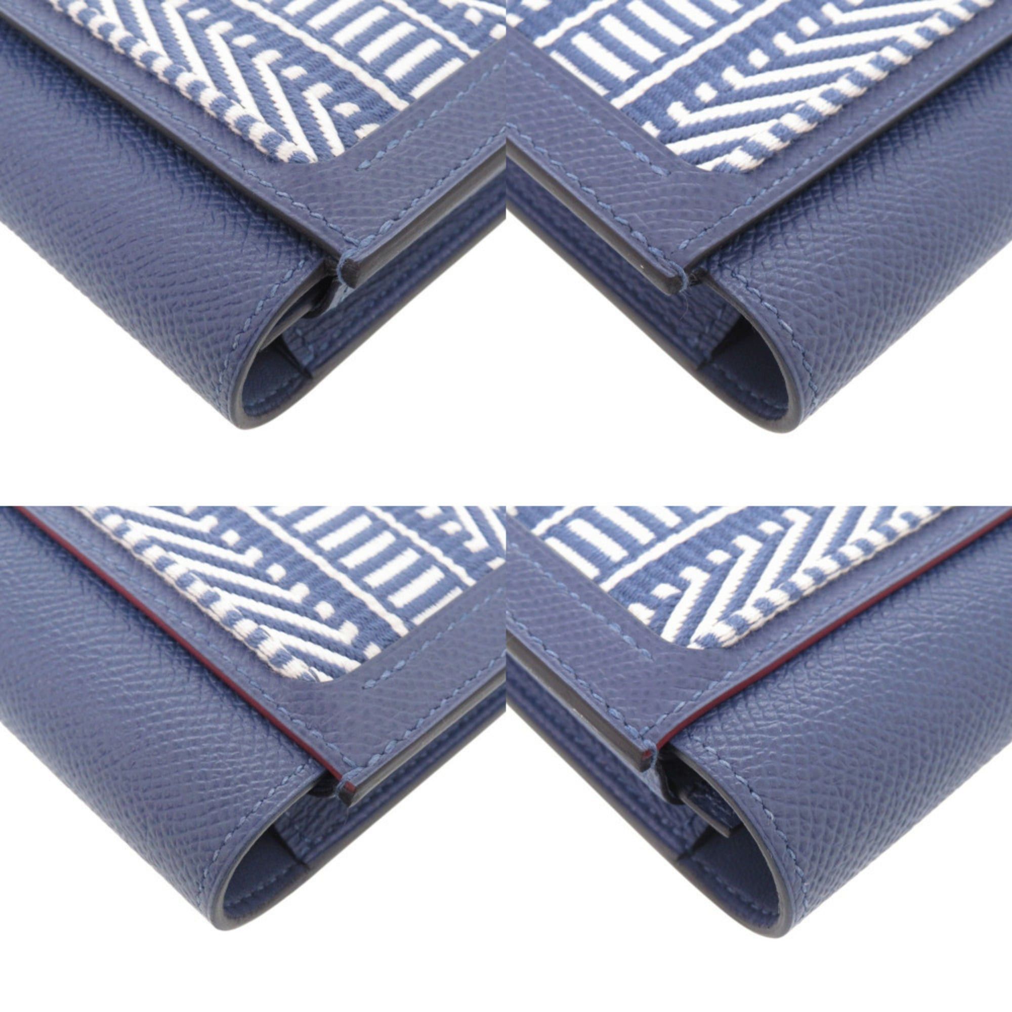 Hermes Like new Hermès Passant Long Sangle Caval Epsom Leather, Blue Brighton Silver Hardware, C Stamp (2018 Model), 0352 HERMES Size ONE SIZE - 3 Thumbnail