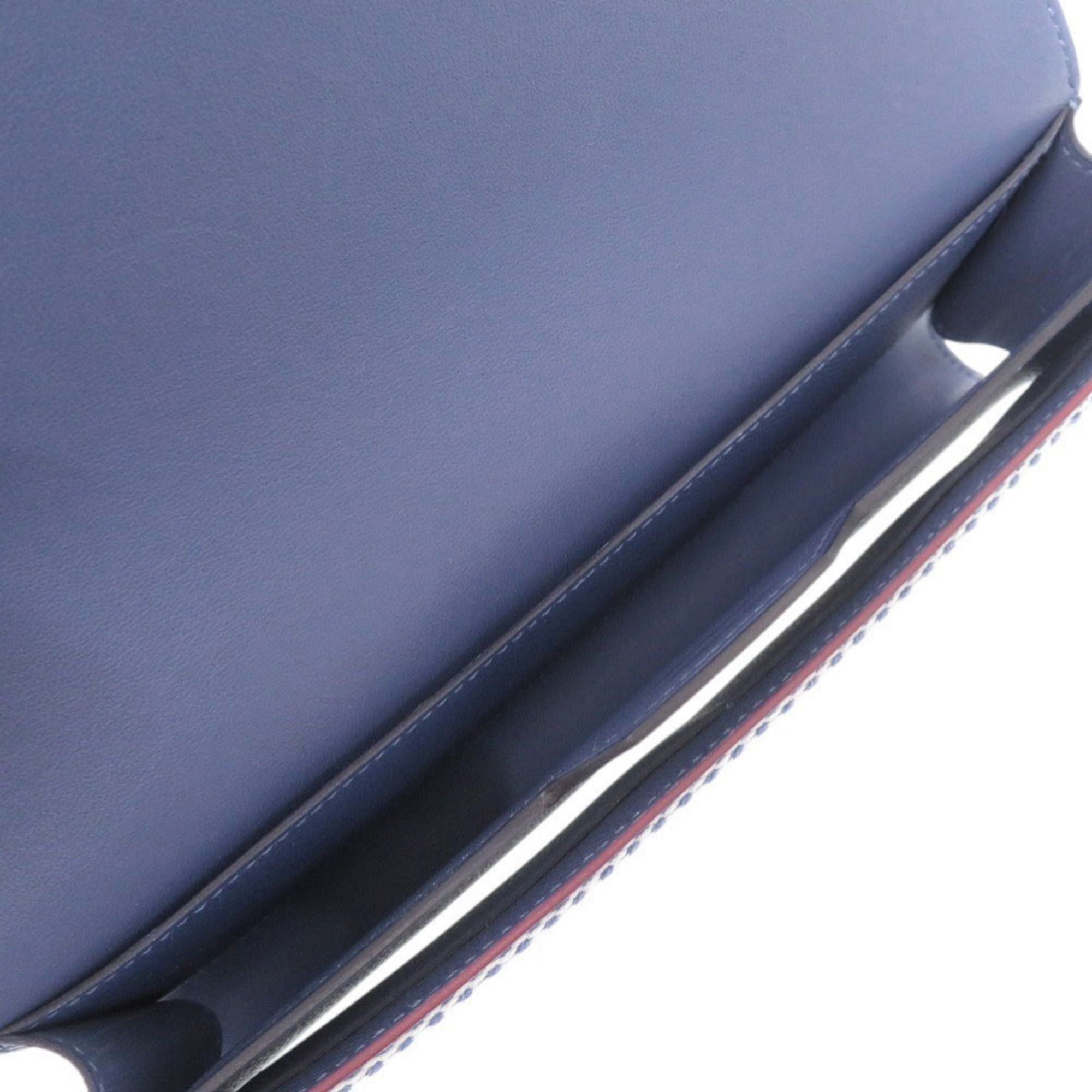 Hermes Like new Hermès Passant Long Sangle Caval Epsom Leather, Blue Brighton Silver Hardware, C Stamp (2018 Model), 0352 HERMES Size ONE SIZE - 5 Thumbnail