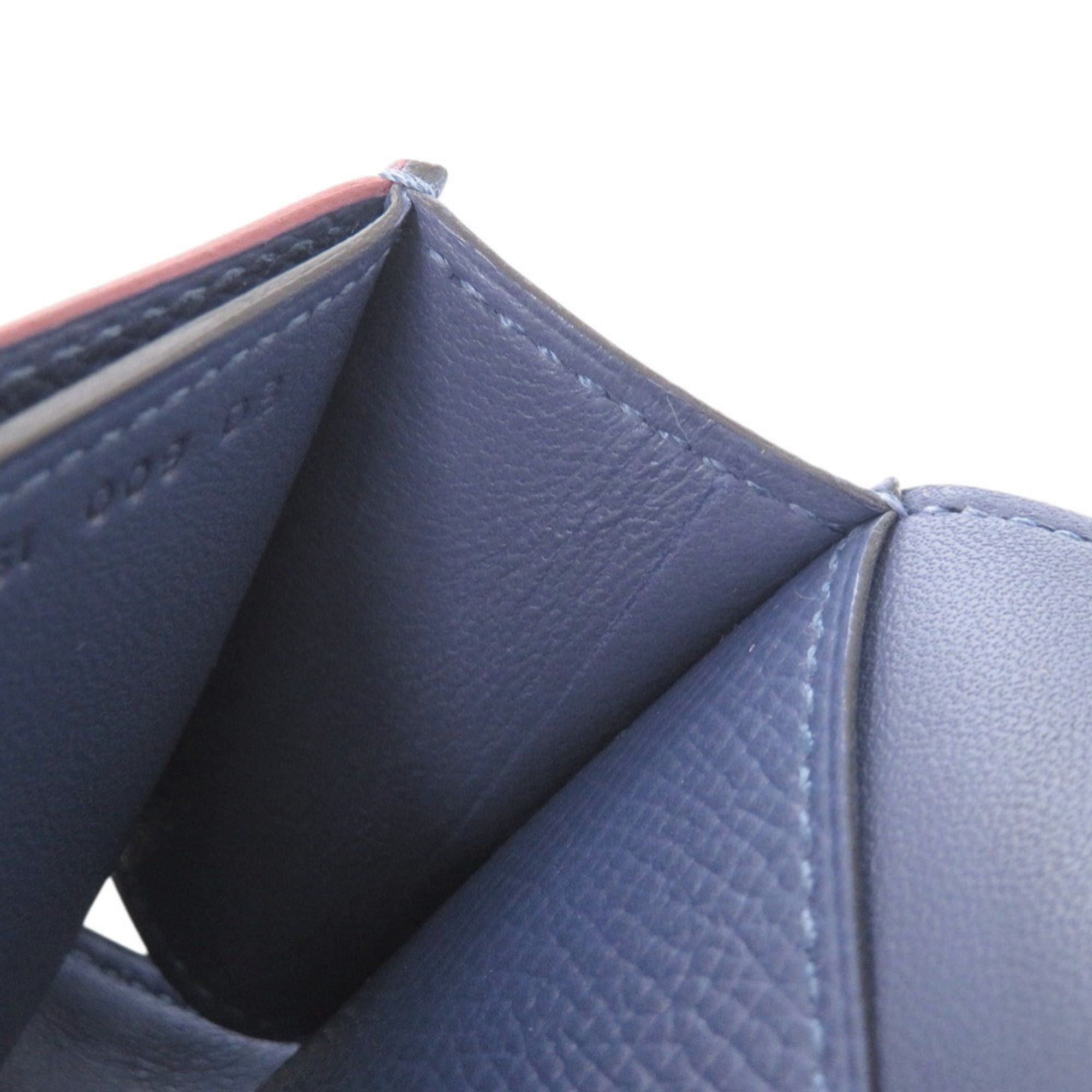 Hermes Like new Hermès Passant Long Sangle Caval Epsom Leather, Blue Brighton Silver Hardware, C Stamp (2018 Model), 0352 HERMES Size ONE SIZE - 8 Thumbnail