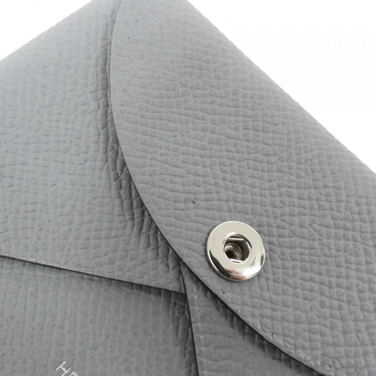 Hermes Hermes Hermès Calvi Duo Epsom Coin Case Leather Coin Case DUTY FREE for USA Size ONE SIZE - 4 Thumbnail