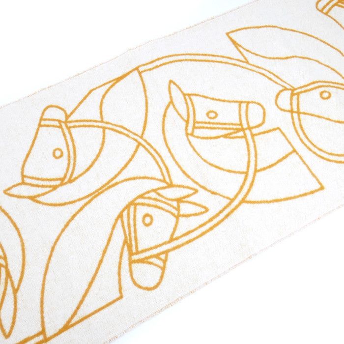 Hermes Hermes Hermès Entralacques Equestres Cashmere Scarf Others Scarf DUTY FREE for USA Size ONE SIZE - 3 Thumbnail