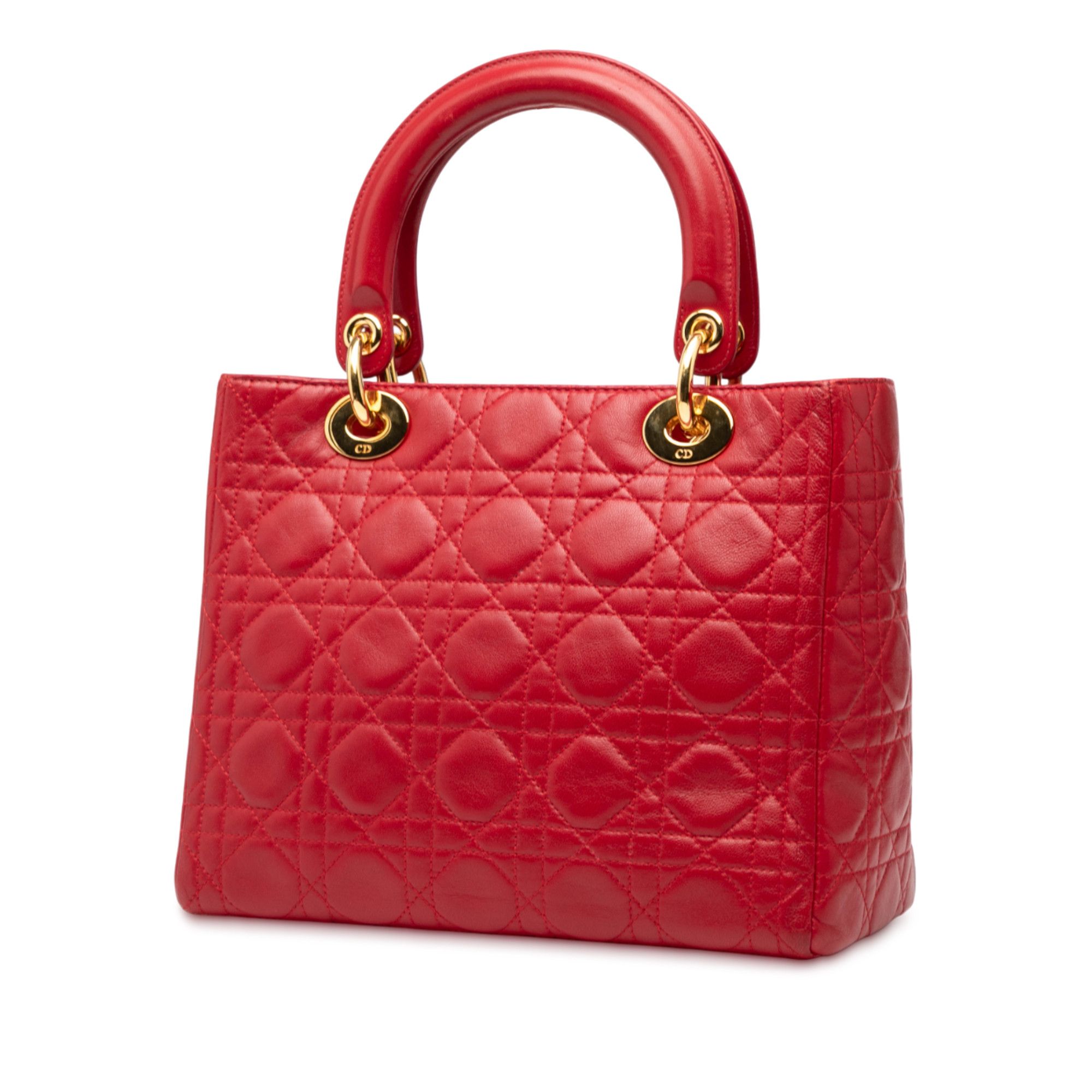 Dior Dior Medium Lambskin Cannage Lady Dior Size ONE SIZE - 2 Thumbnail