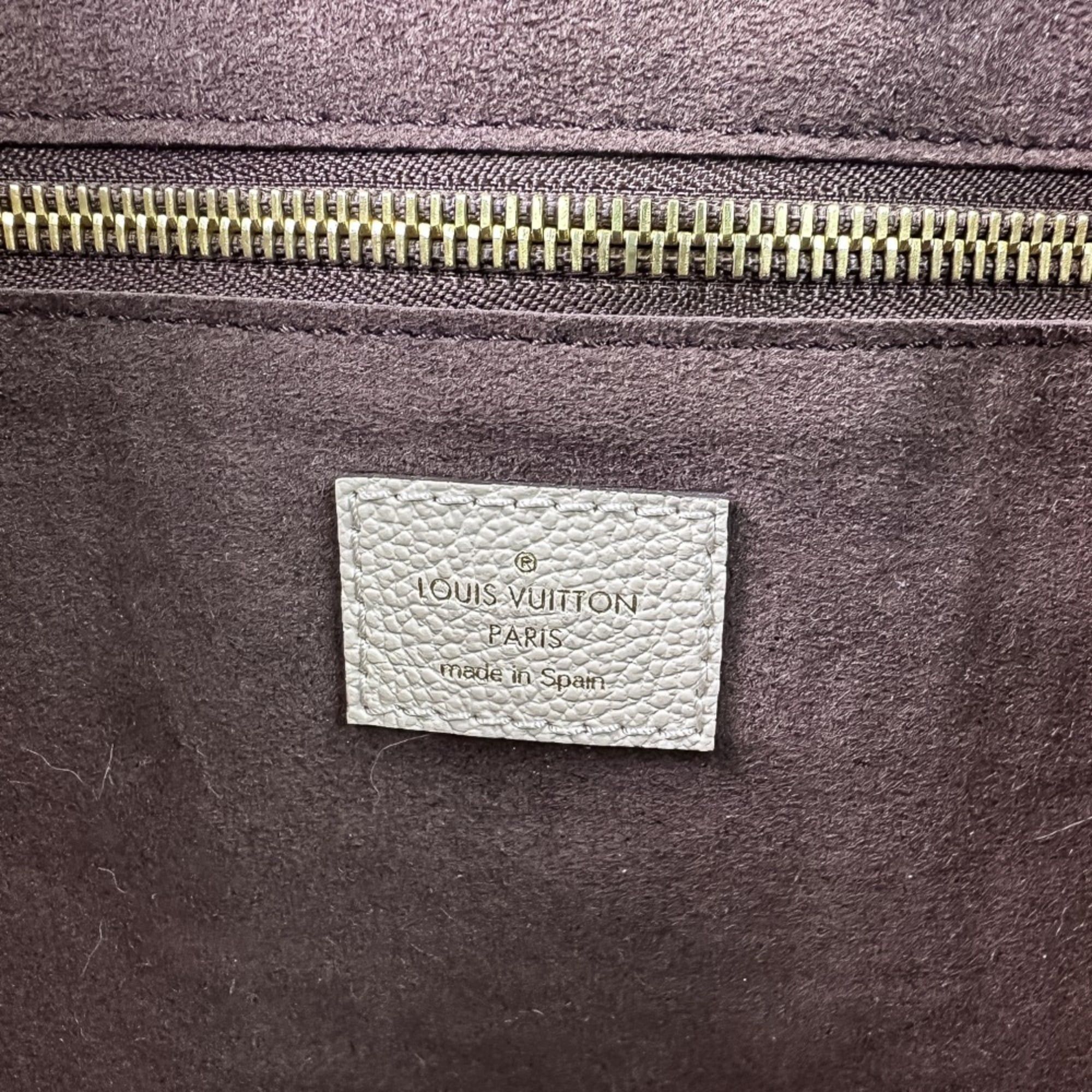 Louis Vuitton LOUIS VUITTON Monogram Empreinte Neverfull MM Tote Bag M46676 Crème Women's Size ONE SIZE - 16 Thumbnail