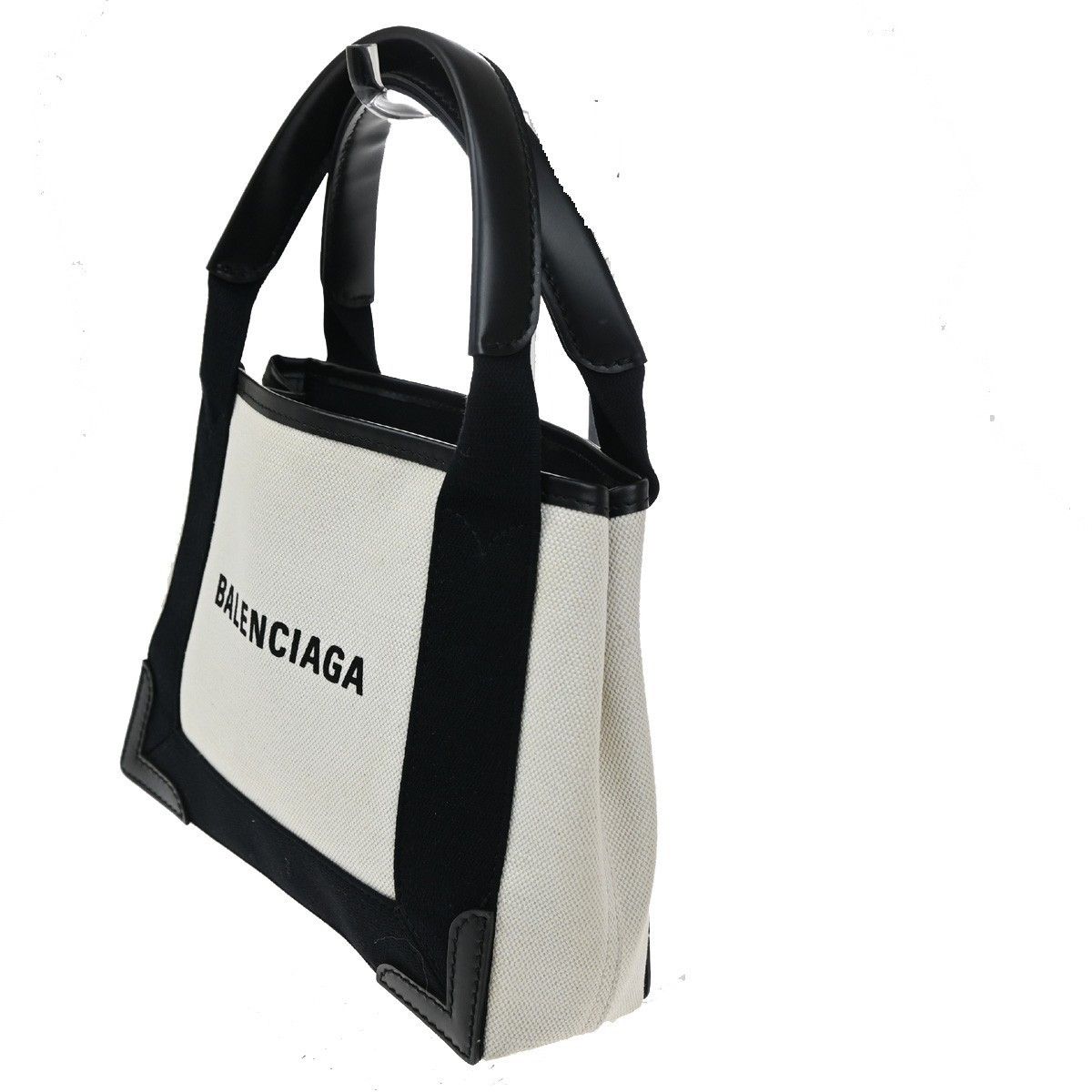 Balenciaga Balenciaga Navy Cabas Canvas with Leather Size ONE SIZE - 3 Thumbnail