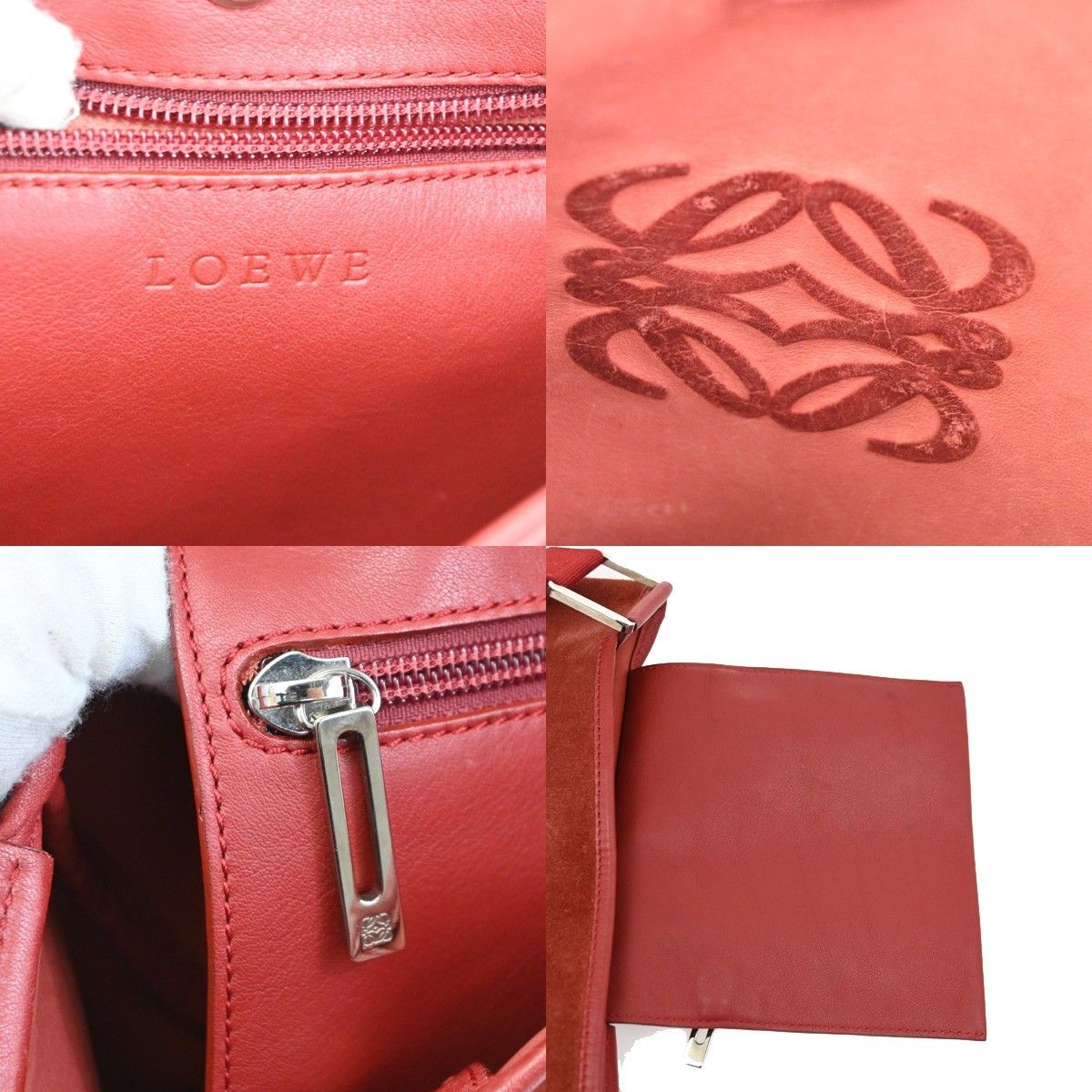 Loewe Loewe Anagram Shoulder Bag Suede Size ONE SIZE - 9 Thumbnail