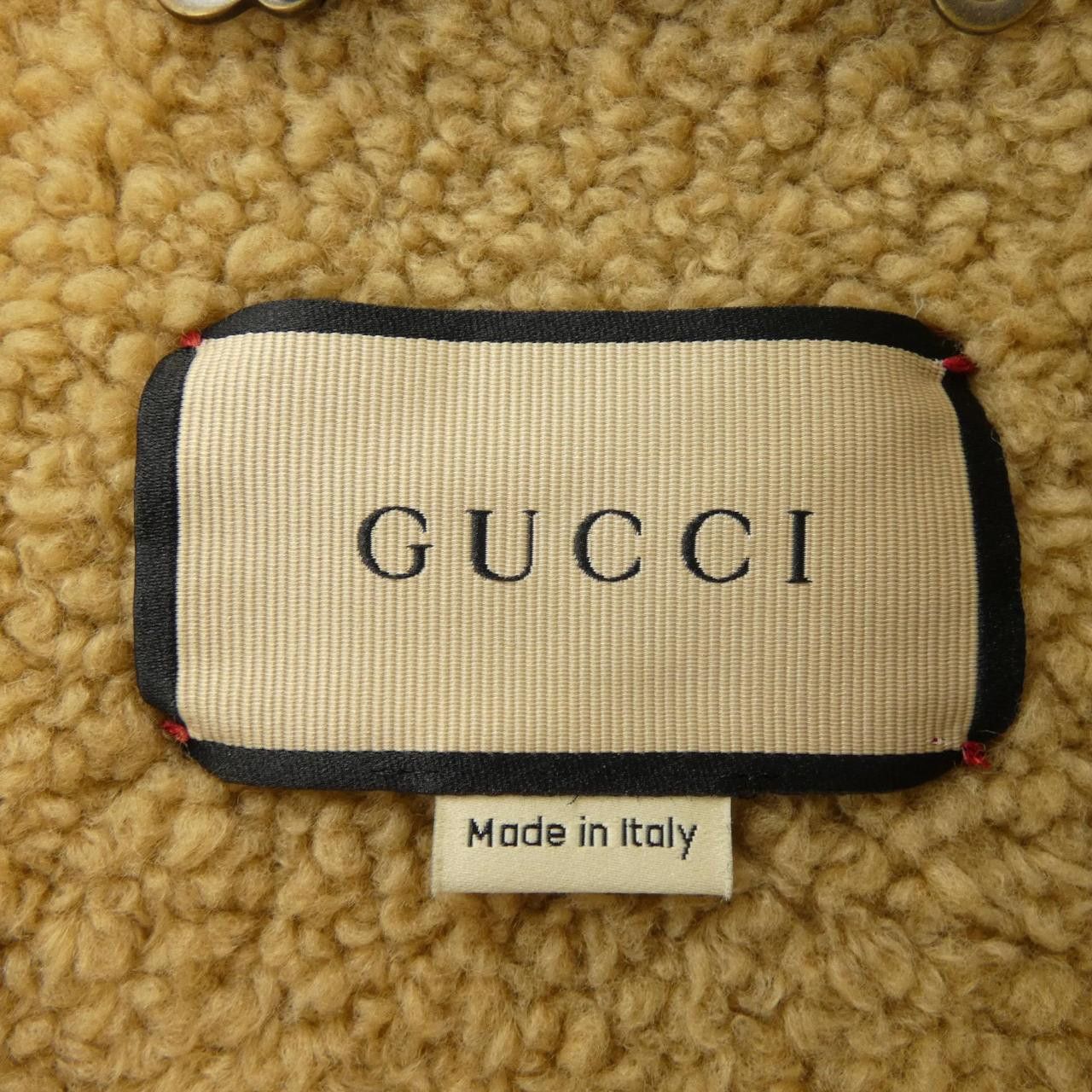 Gucci Gucci Gucci Peacoat Wool Coat Leather Outerwear 715539ZAKY1 DUTY FREE for USA Size ONE SIZE - 4 Thumbnail