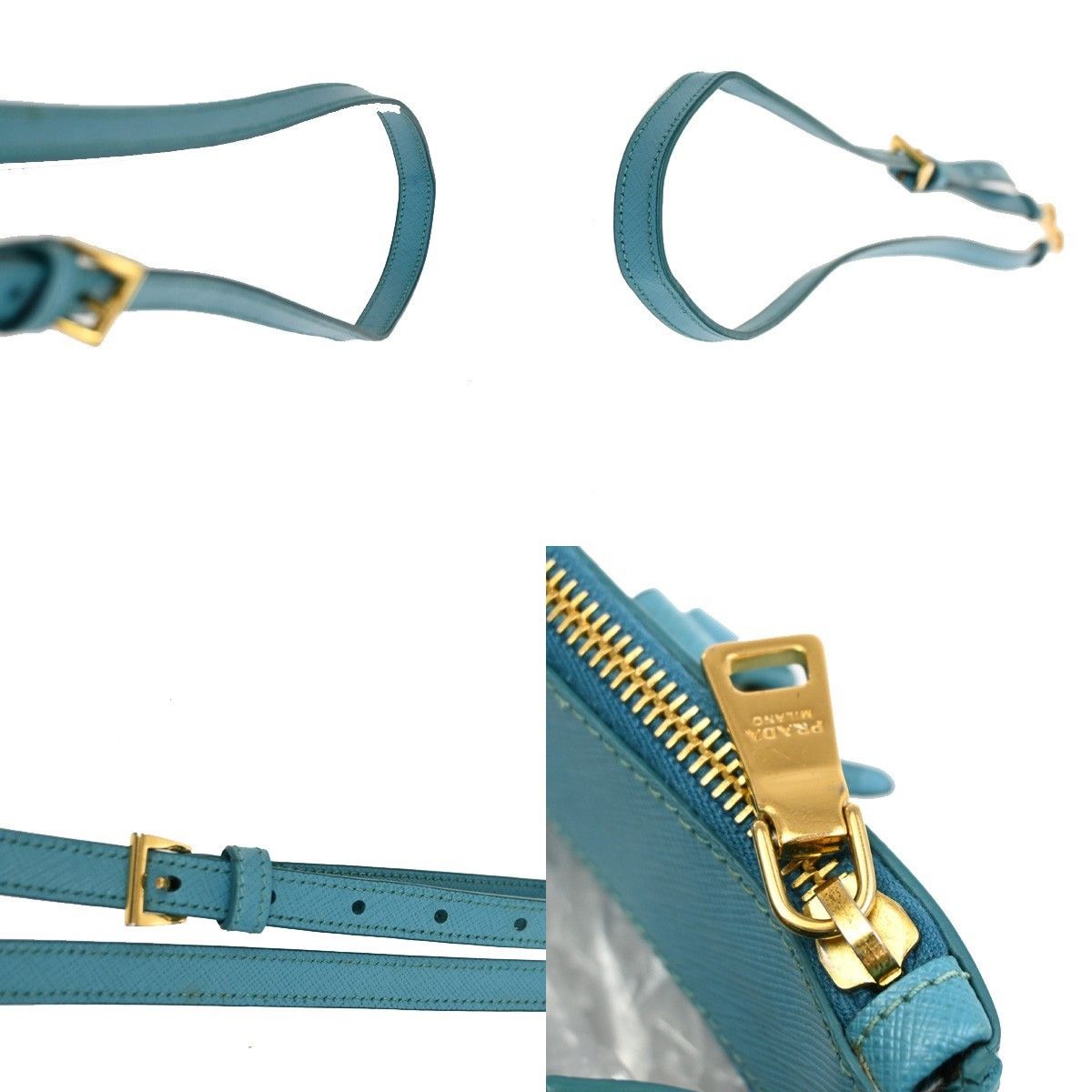 Prada Prada Double Zip Lux Tote Saffiano Leather Size ONE SIZE - 9 Thumbnail