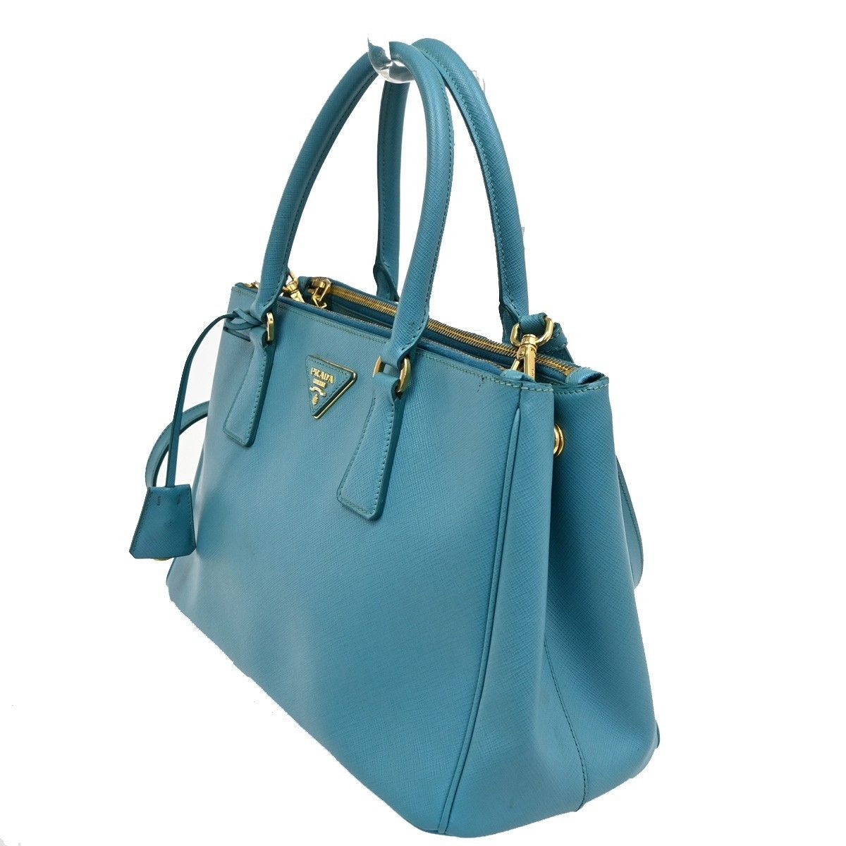 Prada Prada Double Zip Lux Tote Saffiano Leather Size ONE SIZE - 3 Thumbnail