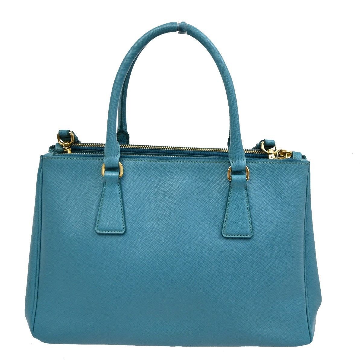 Prada Prada Double Zip Lux Tote Saffiano Leather Size ONE SIZE - 2 Thumbnail